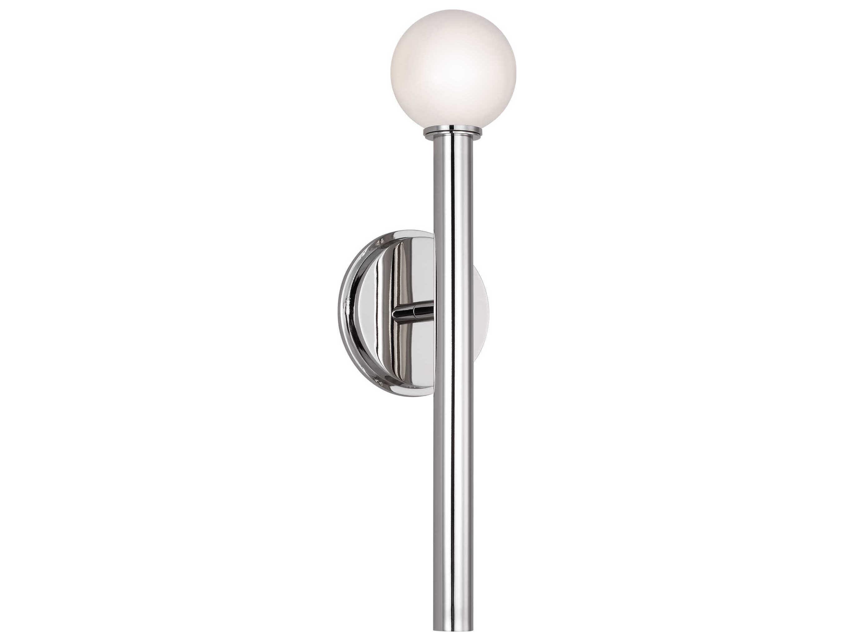 Visual Comfort Studio Nodes 1-Light Polished Nickel Wall Sconce