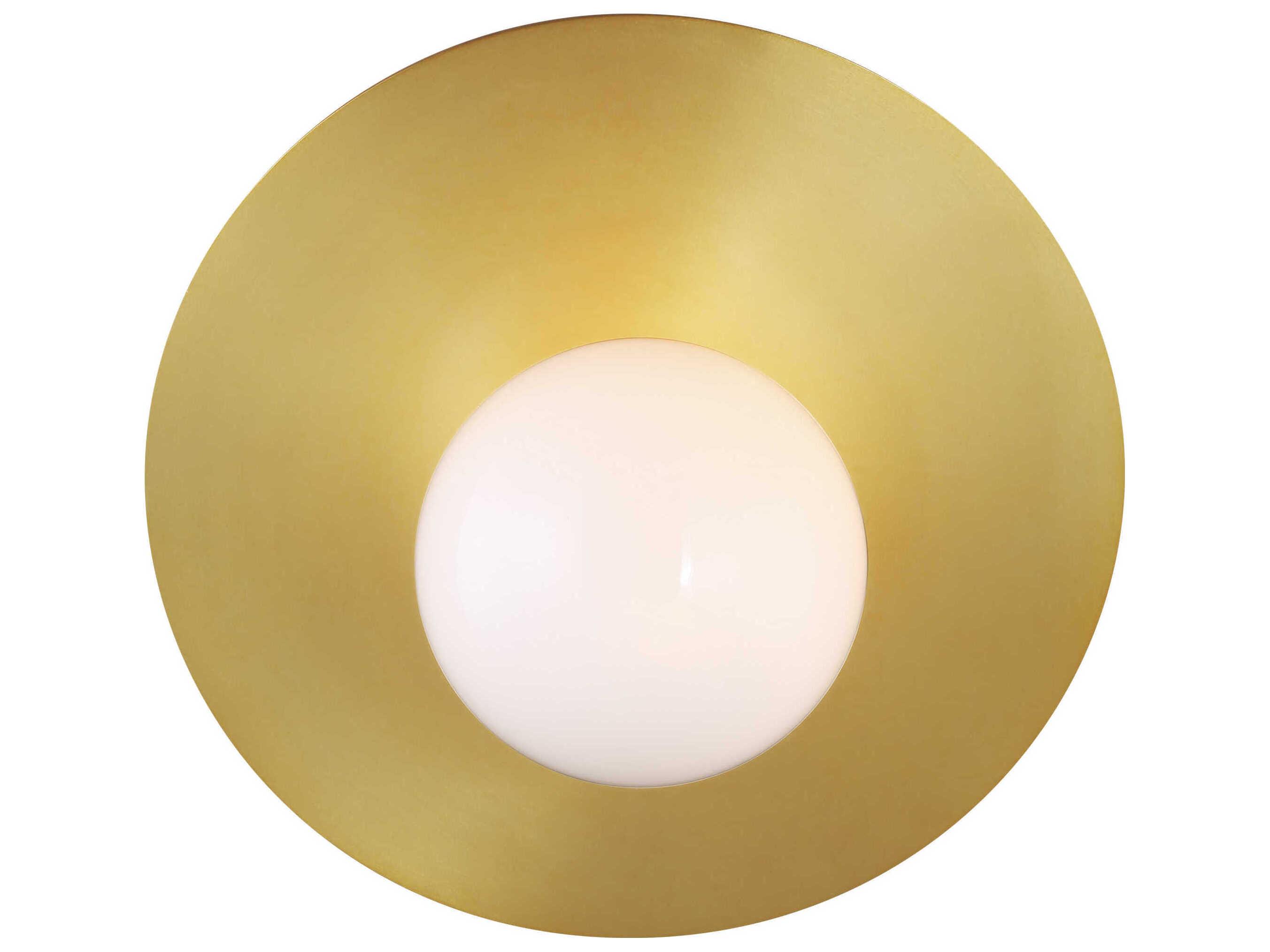 Visual Comfort Studio Nodes 1-Light Burnished Brass Wall Sconce