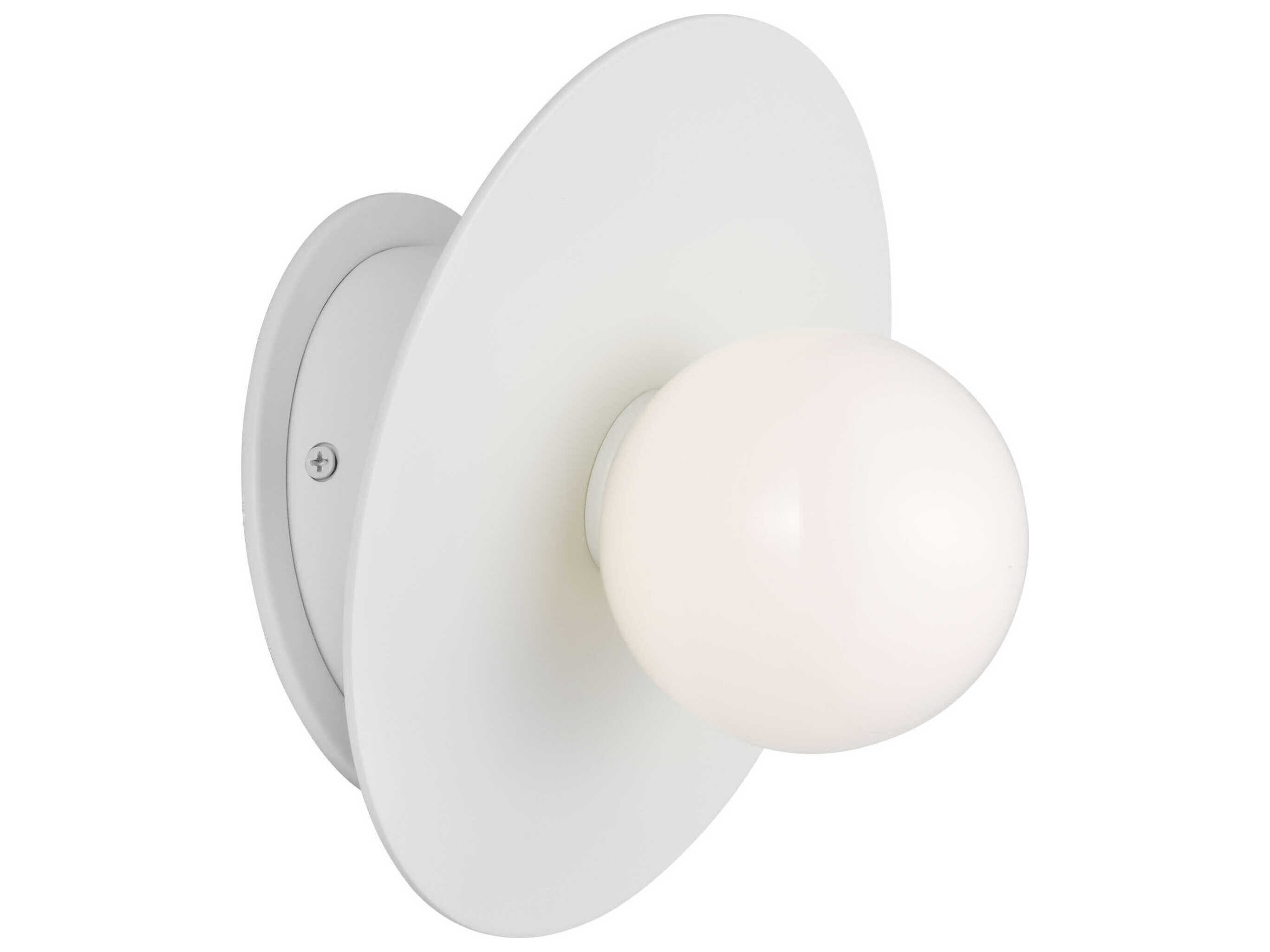 Visual Comfort Studio Nodes 1-Light Matte White Wall Sconce