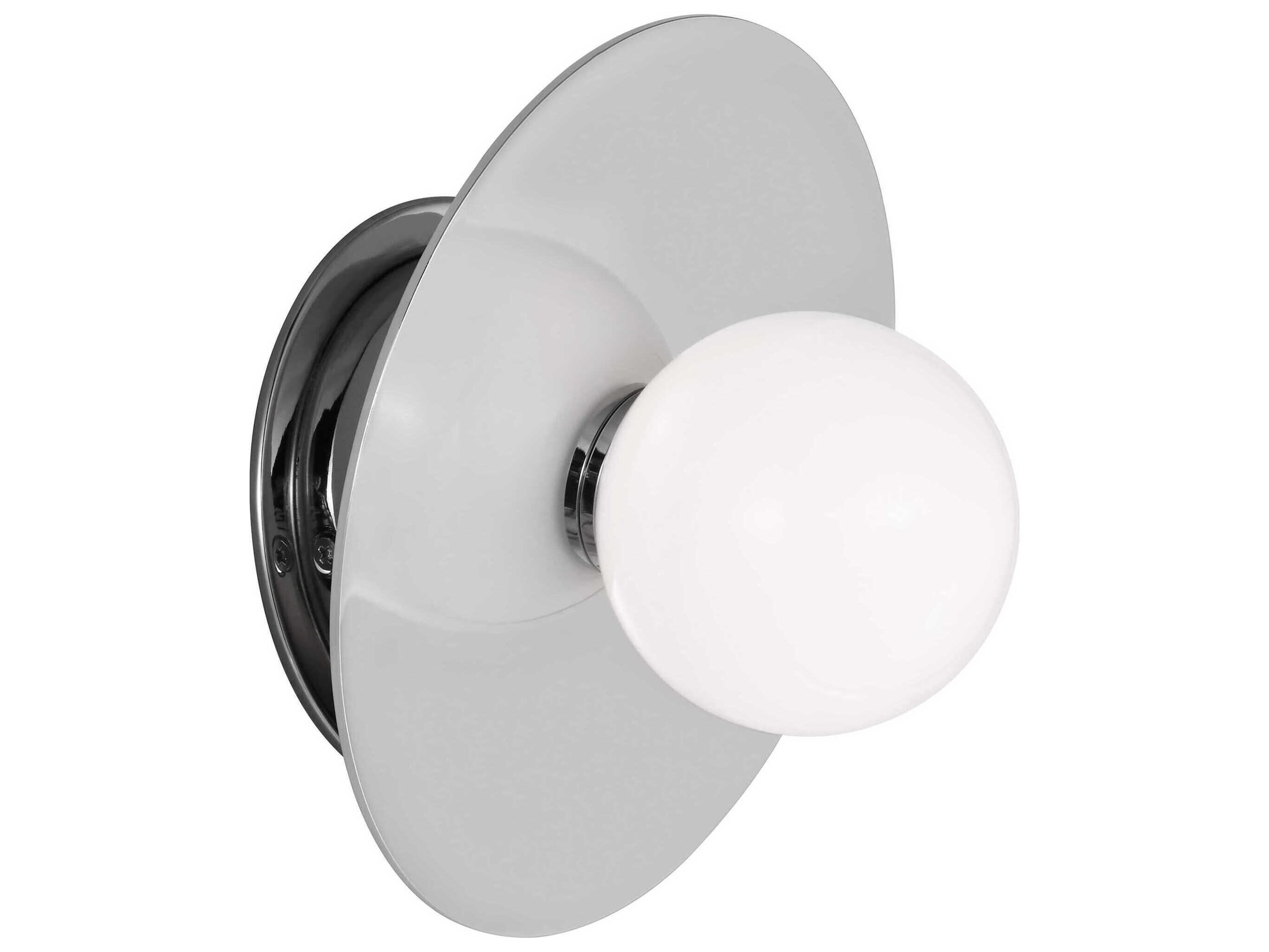 Visual Comfort Studio Nodes 1-Light Polished Nickel Wall Sconce
