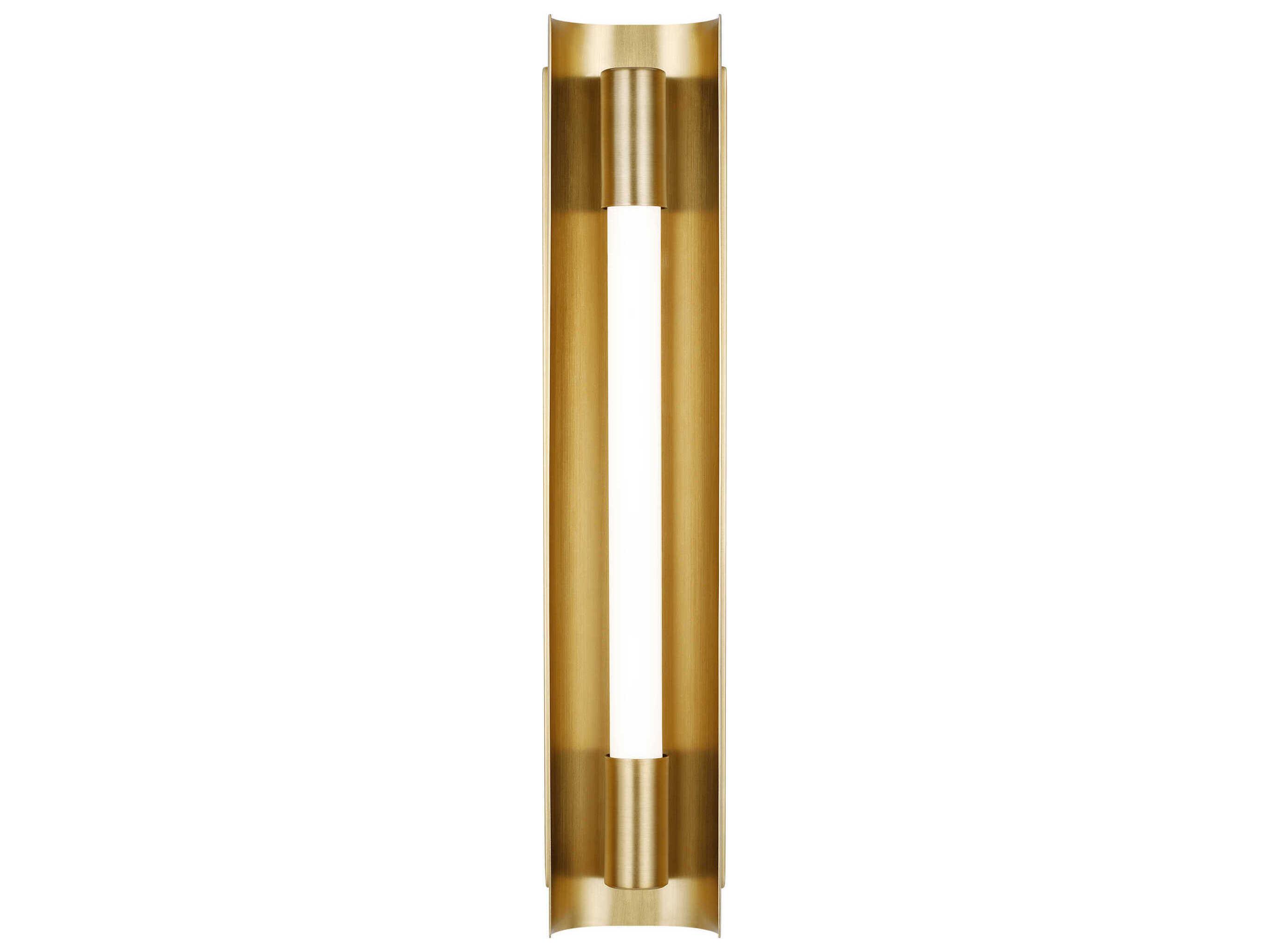 Visual Comfort Studio Carson 1-Light Burnished Brass Vanity Light