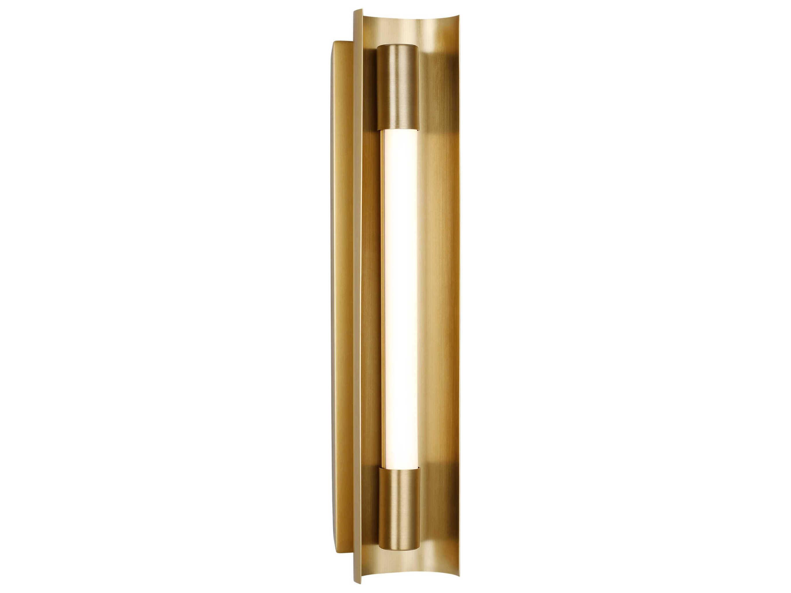 Visual Comfort Studio Carson 1-Light Burnished Brass Vanity Light