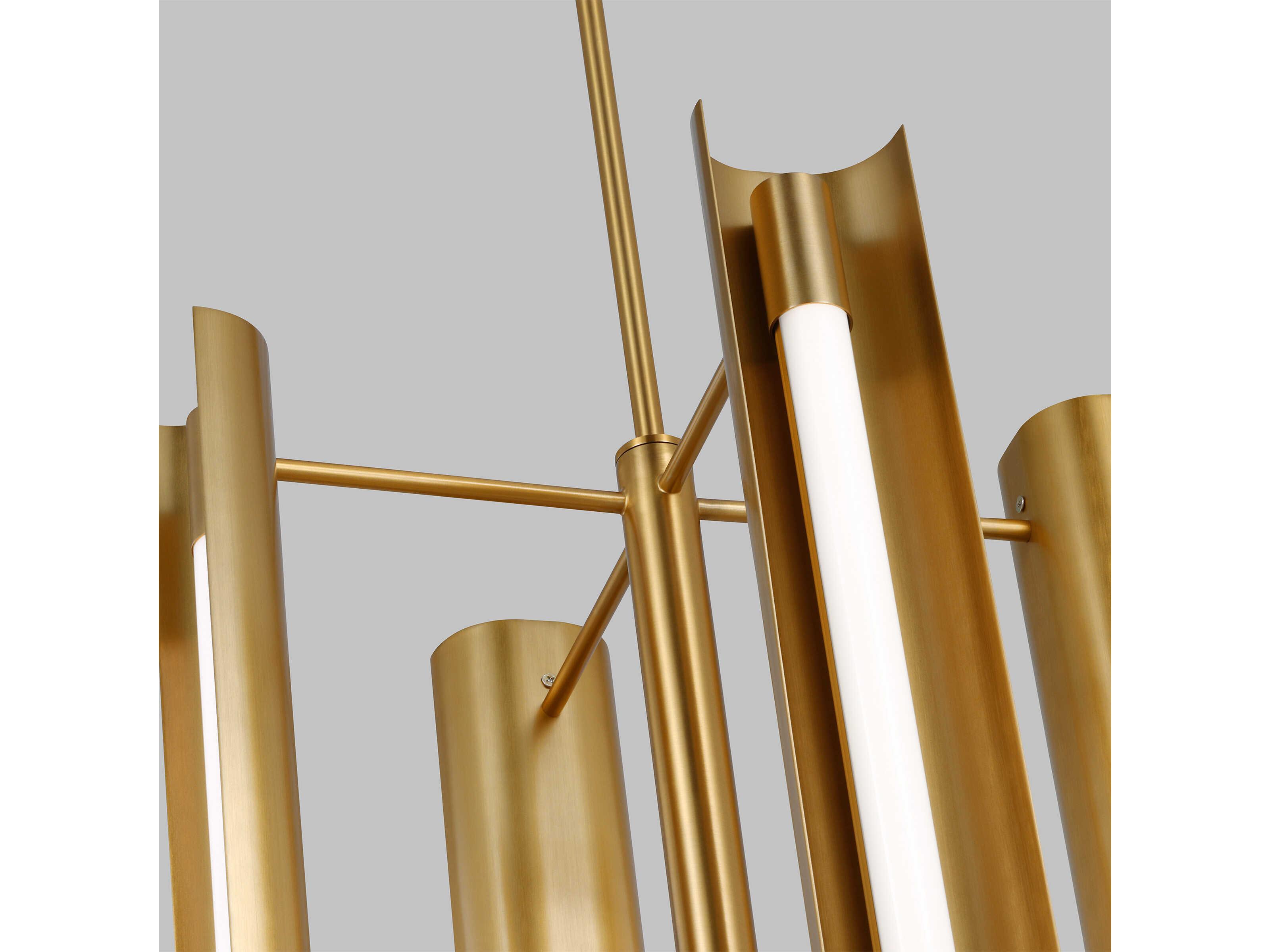 Visual Comfort Studio Carson 1-Light Burnished Brass Vanity Light