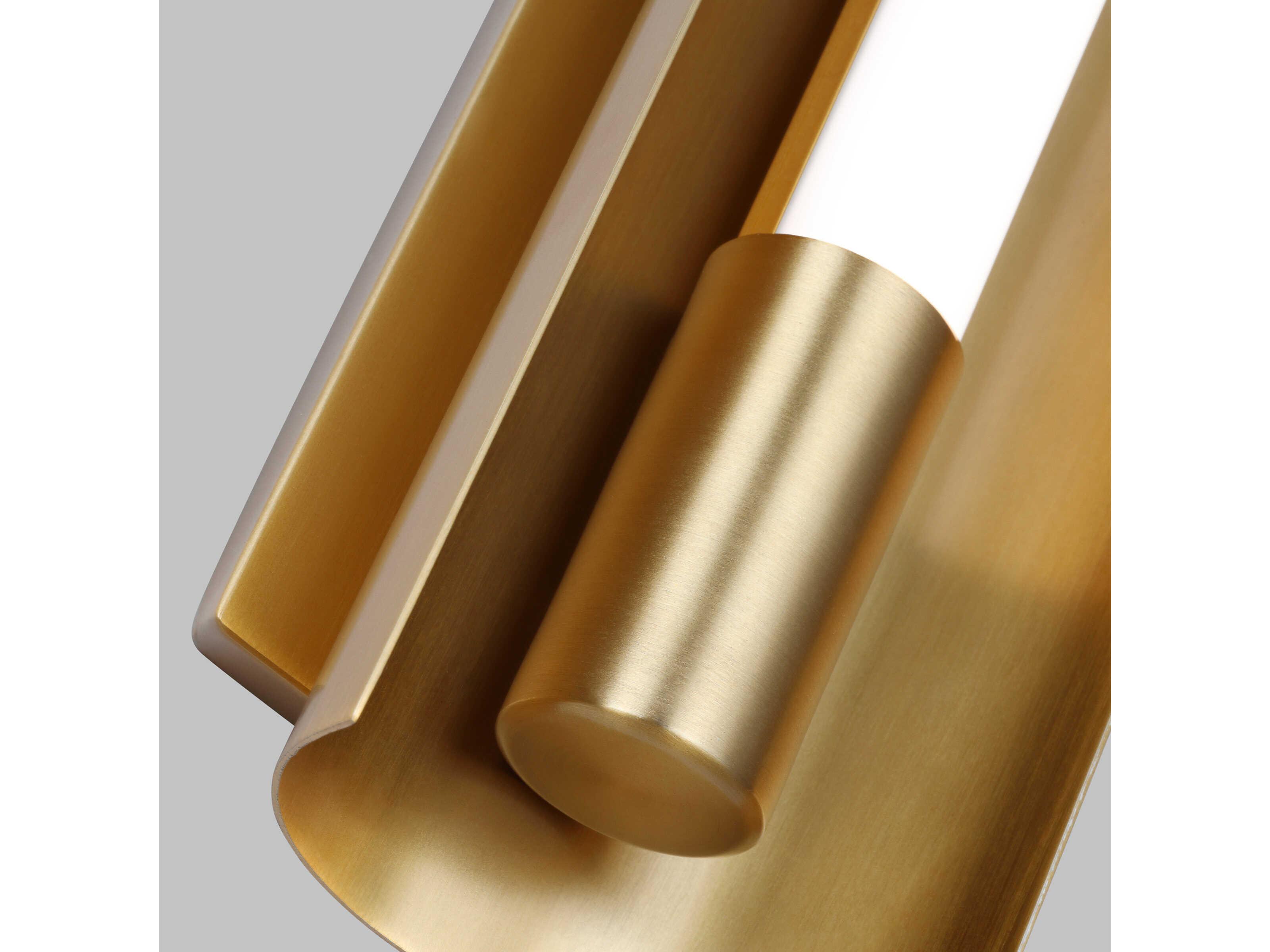 Visual Comfort Studio Carson 1-Light Burnished Brass Vanity Light