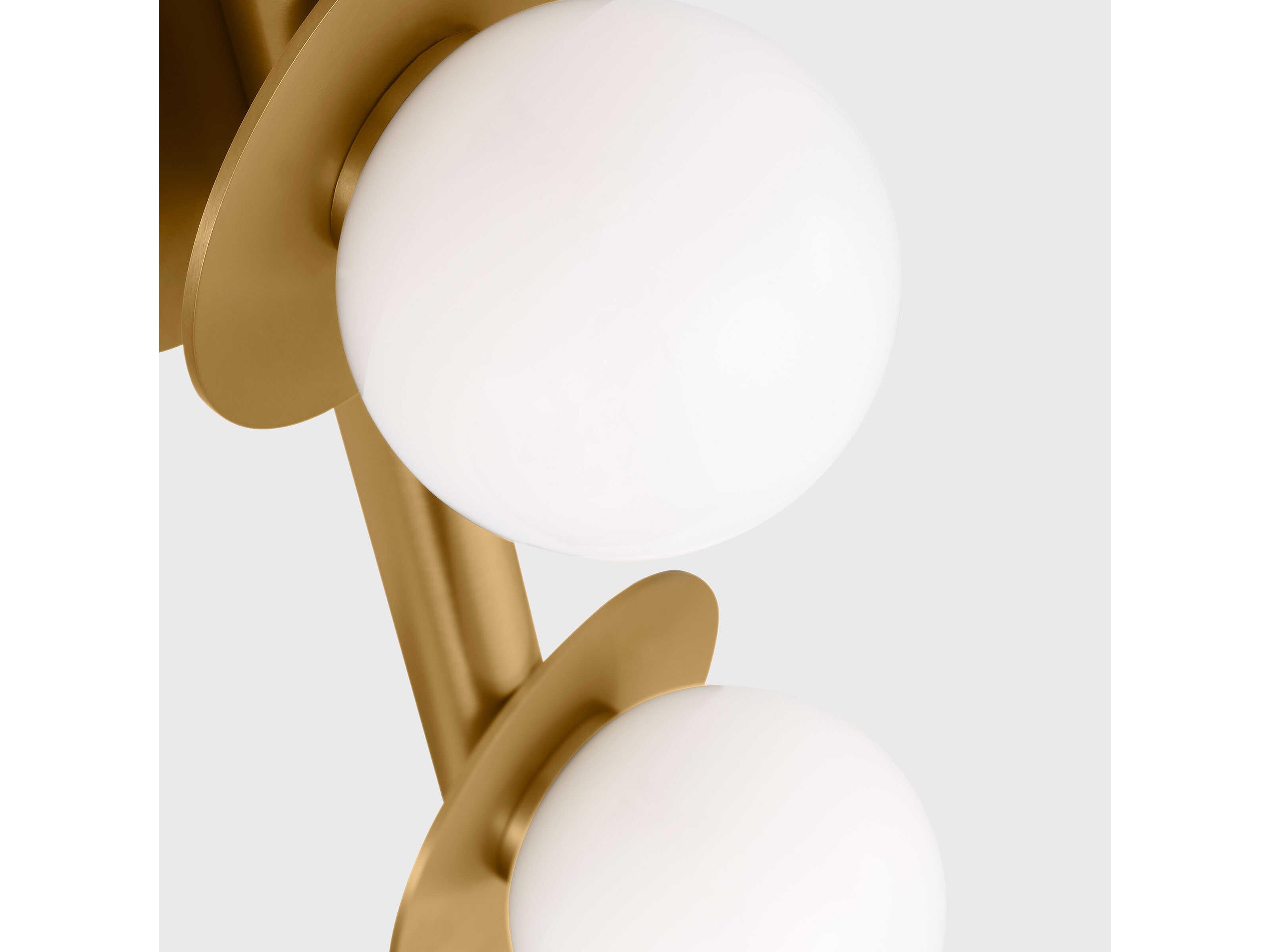 Visual Comfort Studio Nodes 5-Light Burnished Brass Vanity Light