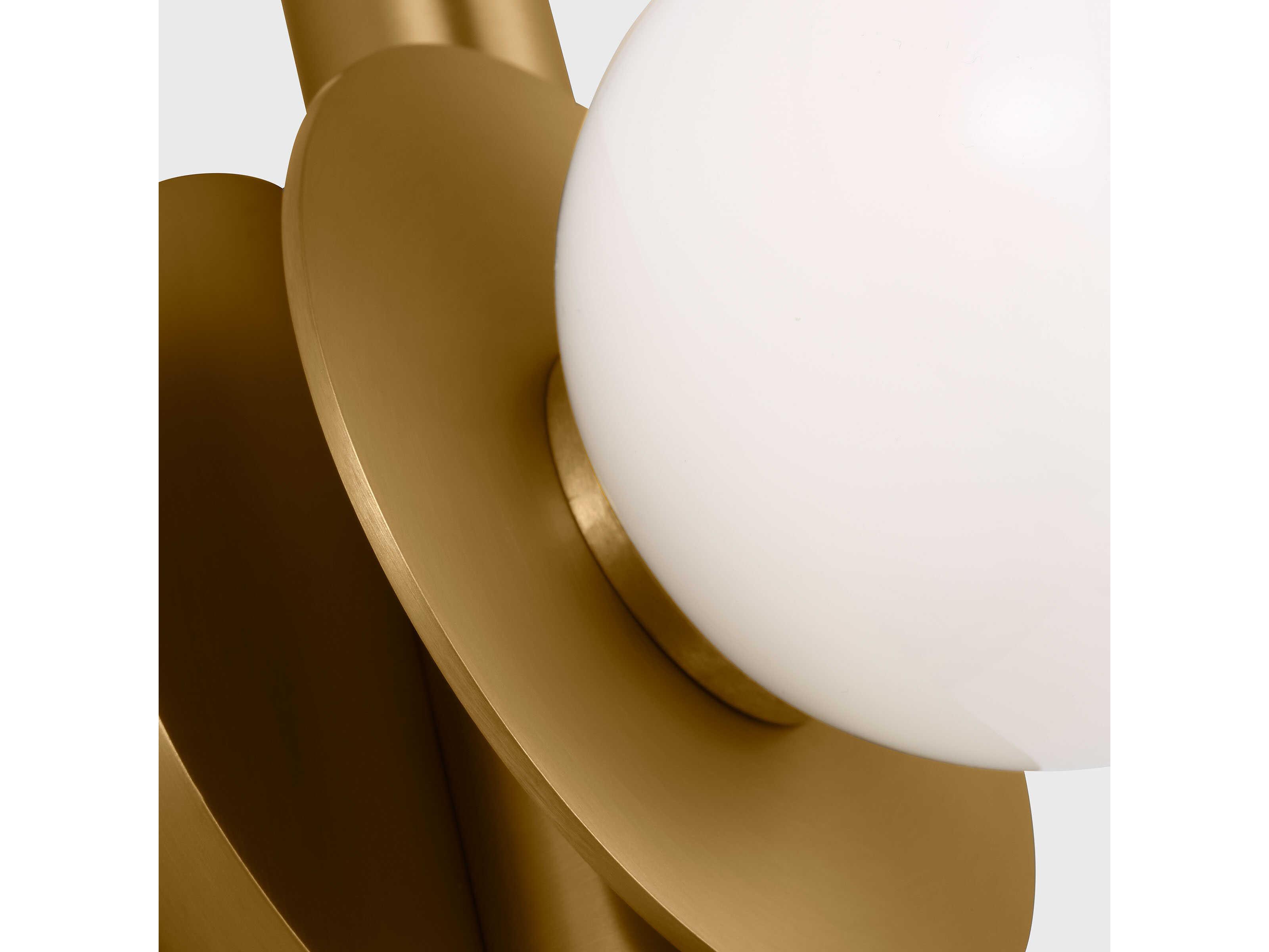 Visual Comfort Studio Nodes 3-Light Burnished Brass Vanity Light