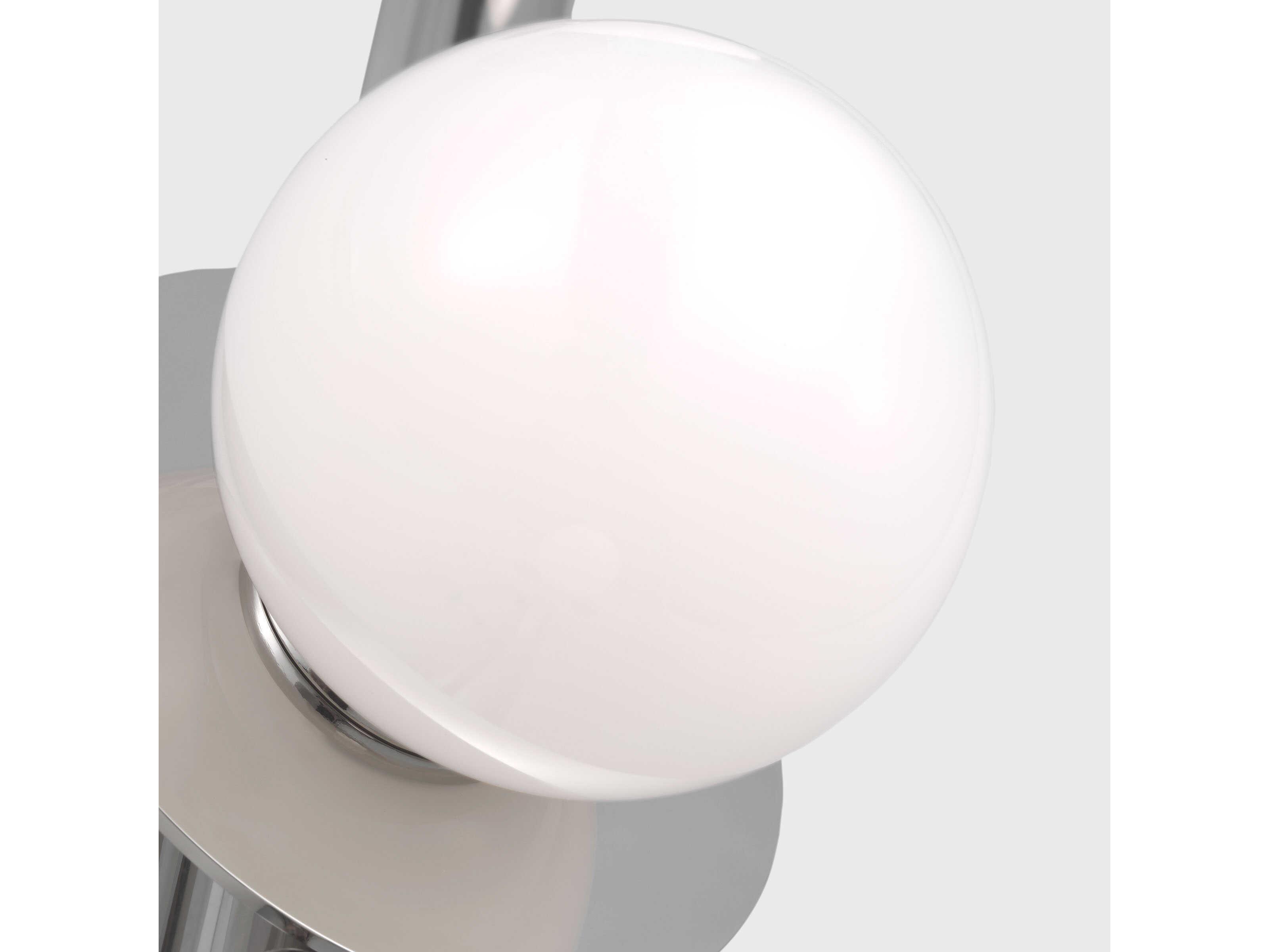 Visual Comfort Studio Nodes 3-Light Polished Nickel Vanity Light