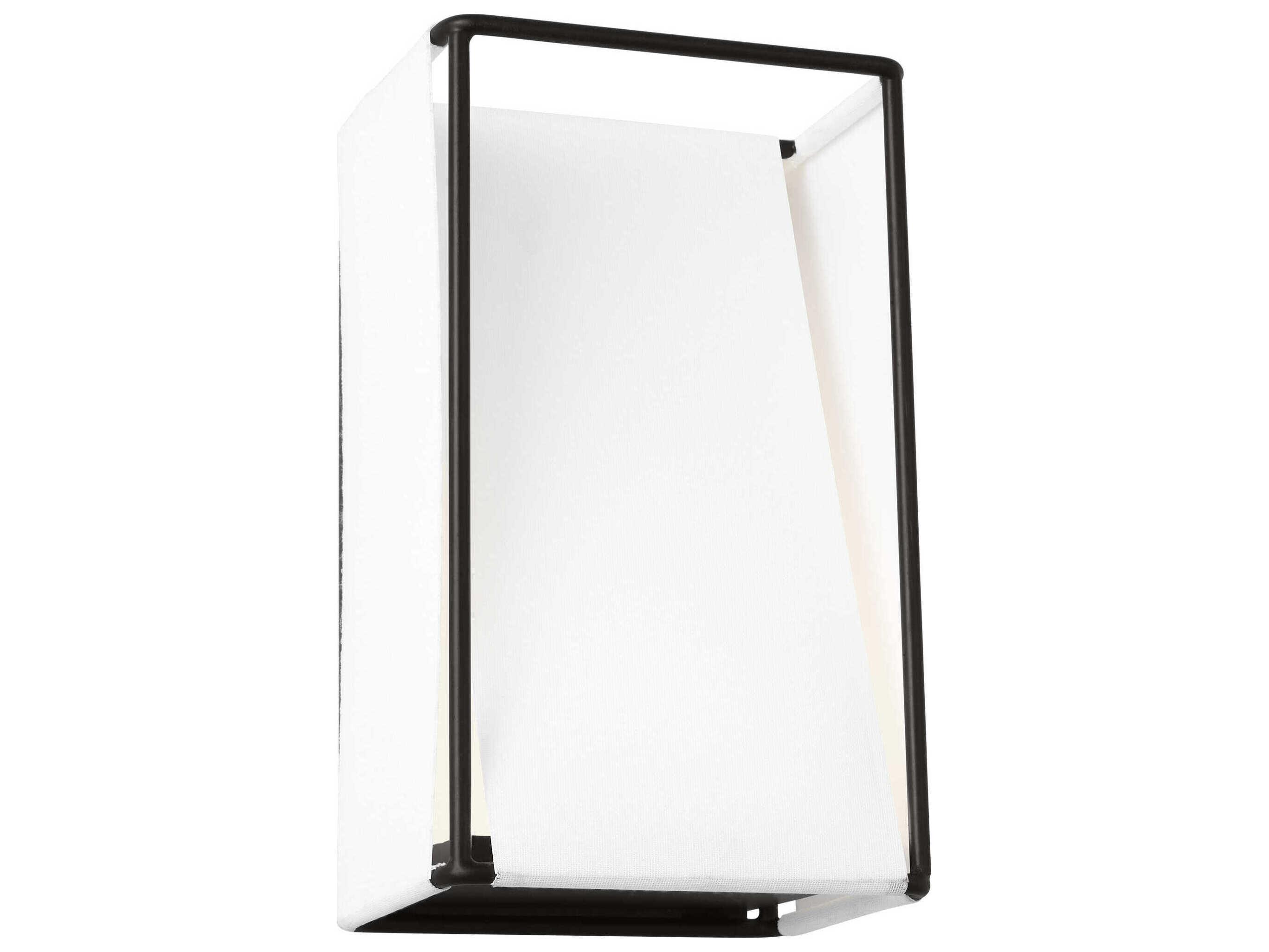 Visual Comfort Studio Velero 1-Light Aged Iron Black Wall Sconce