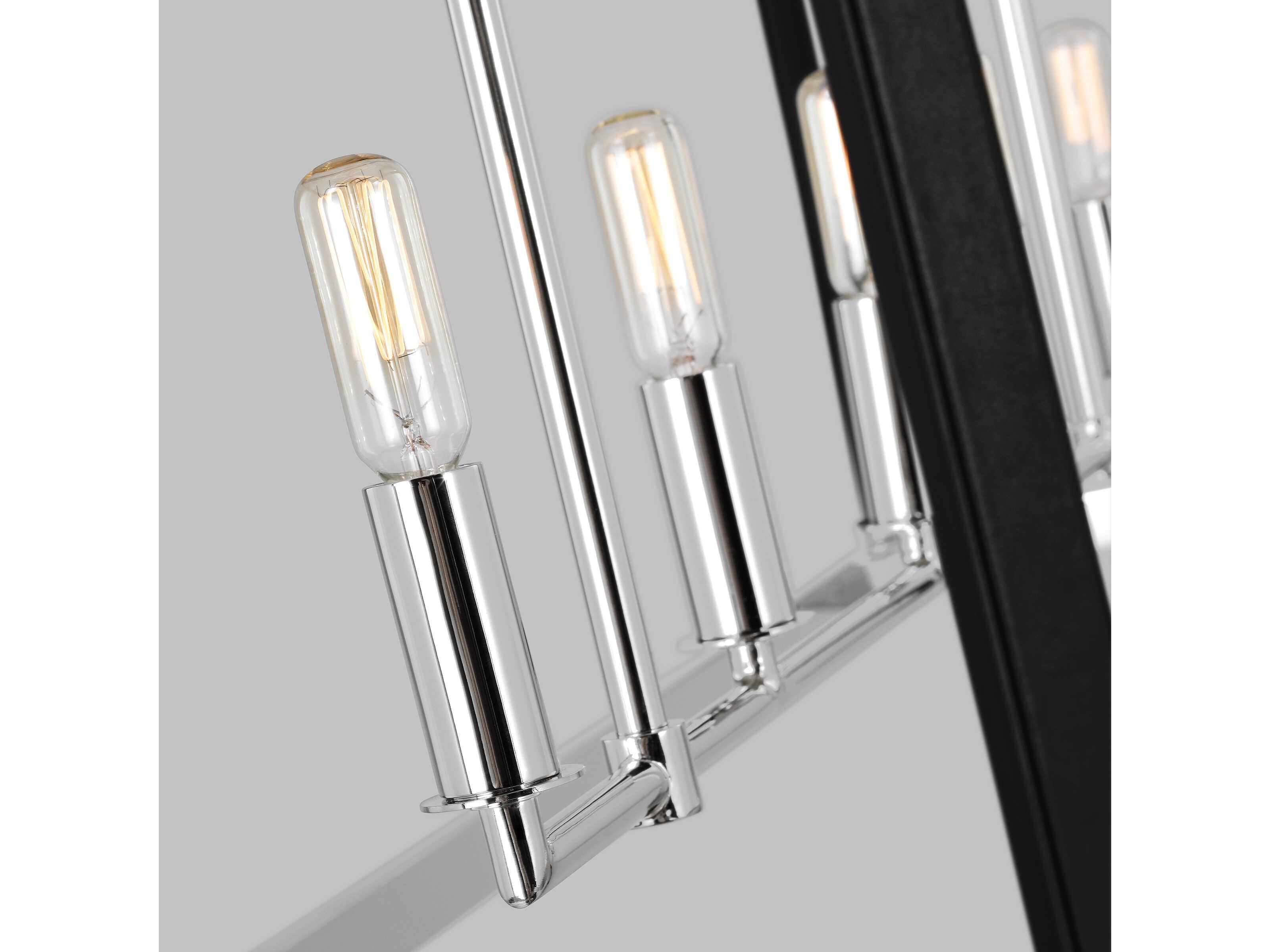 Visual Comfort Studio Hadley 5-Light Polished Nickel Island Pendant