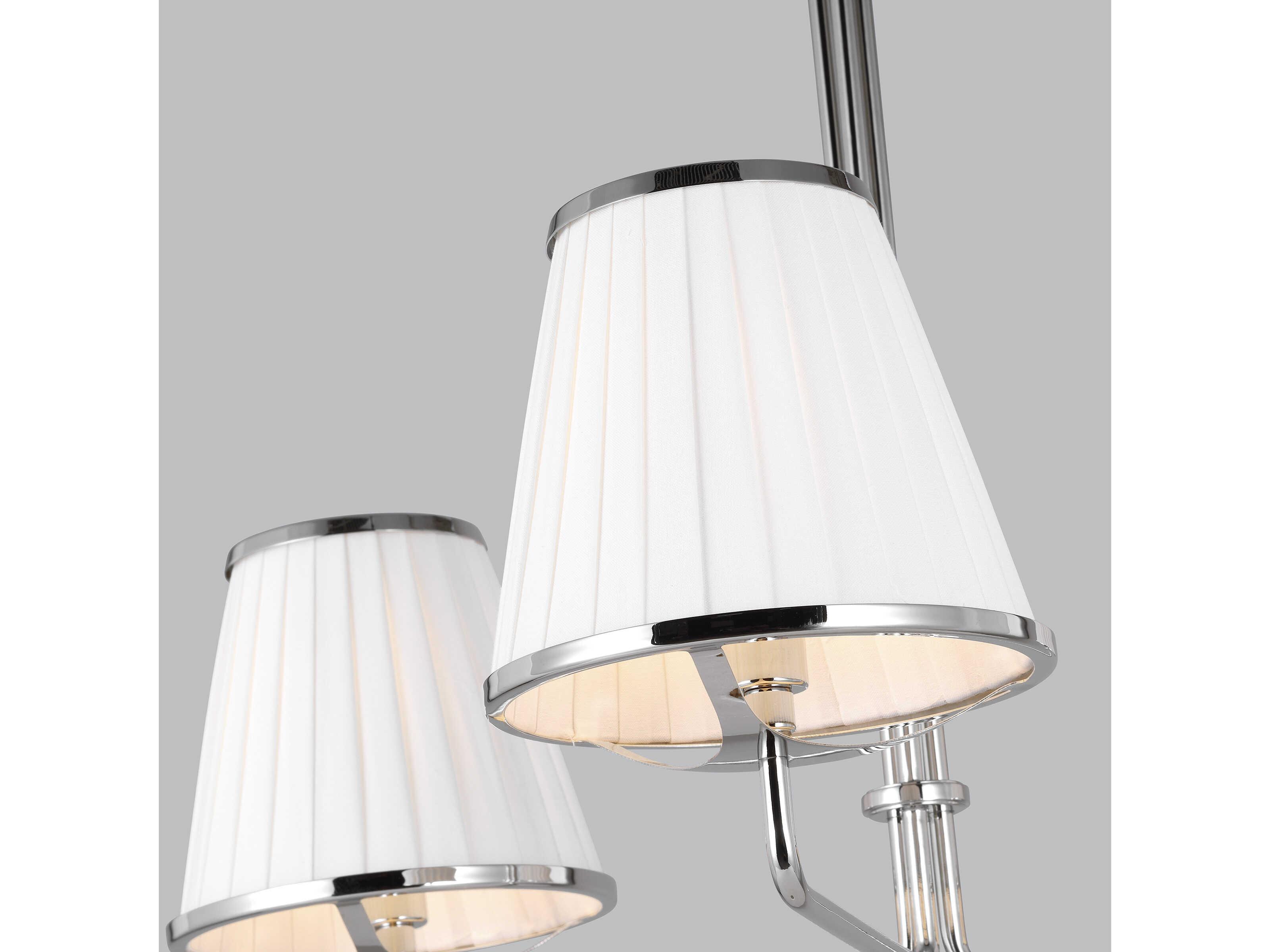 Visual Comfort Studio Esther 3-Light Polished Nickel Chandelier