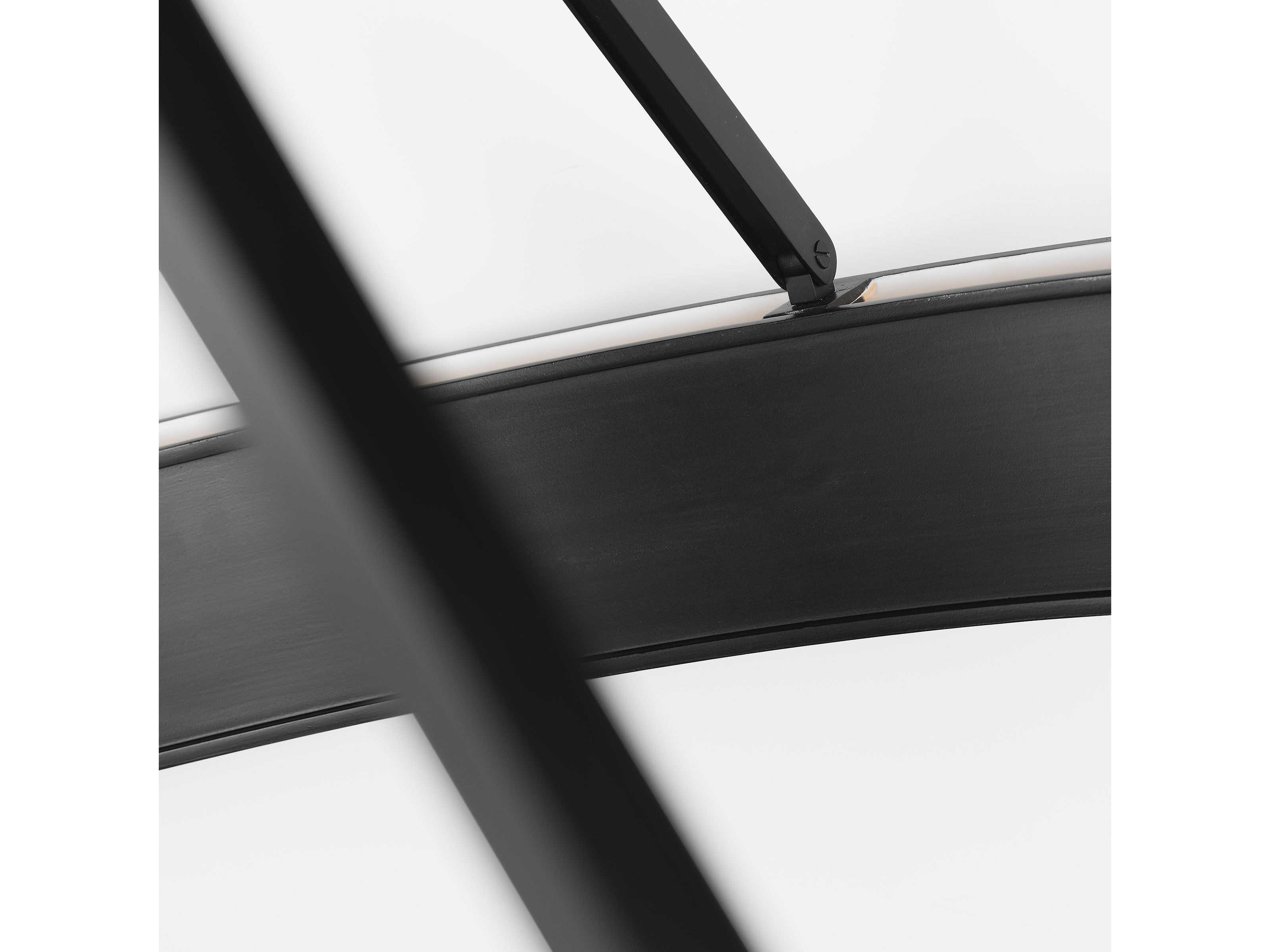 Visual Comfort Studio Leonard 1-Light Aged Iron Black Round Pendant