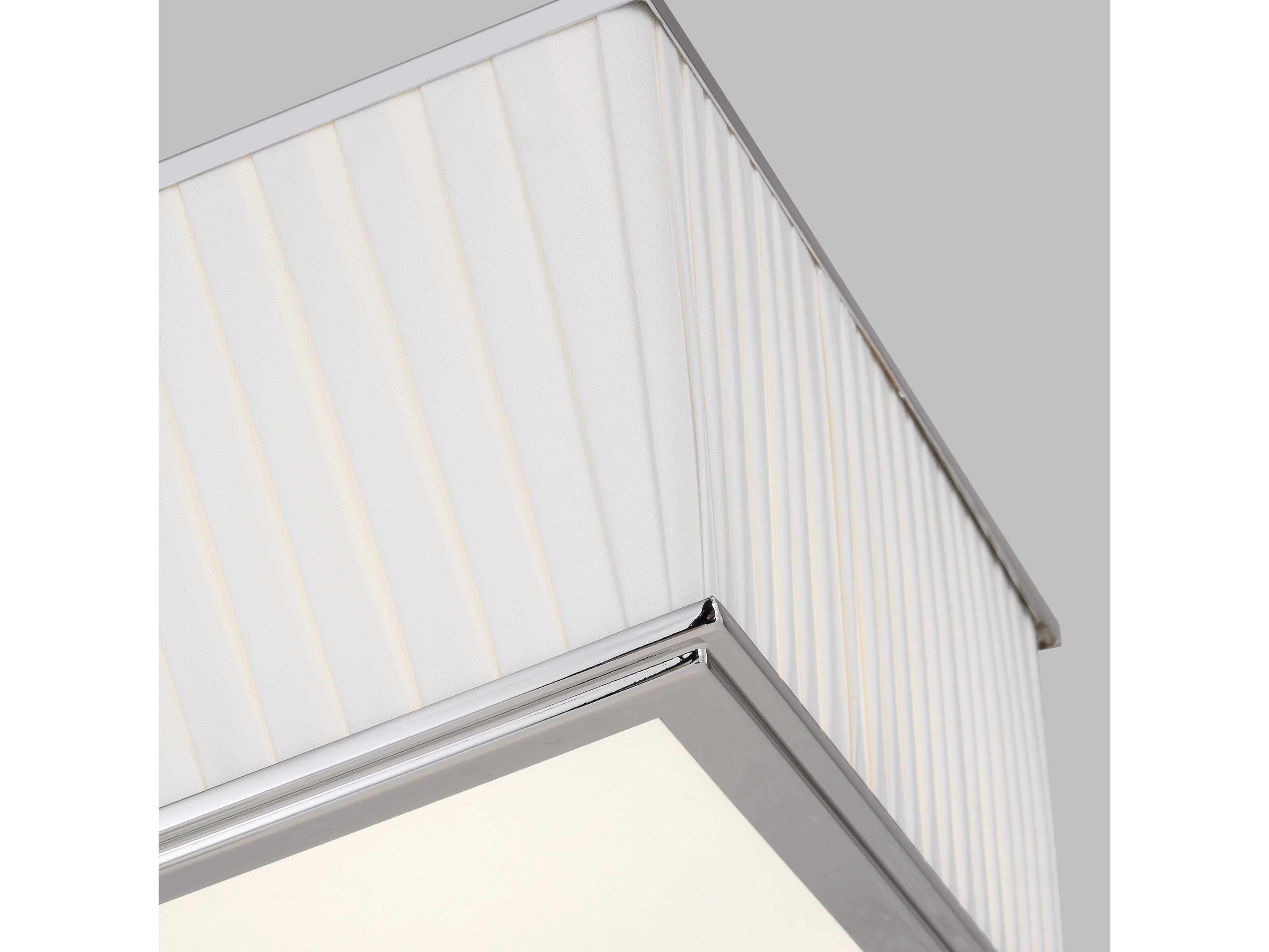 Visual Comfort Studio Esther 4-Light Polished Nickel Flush Mount