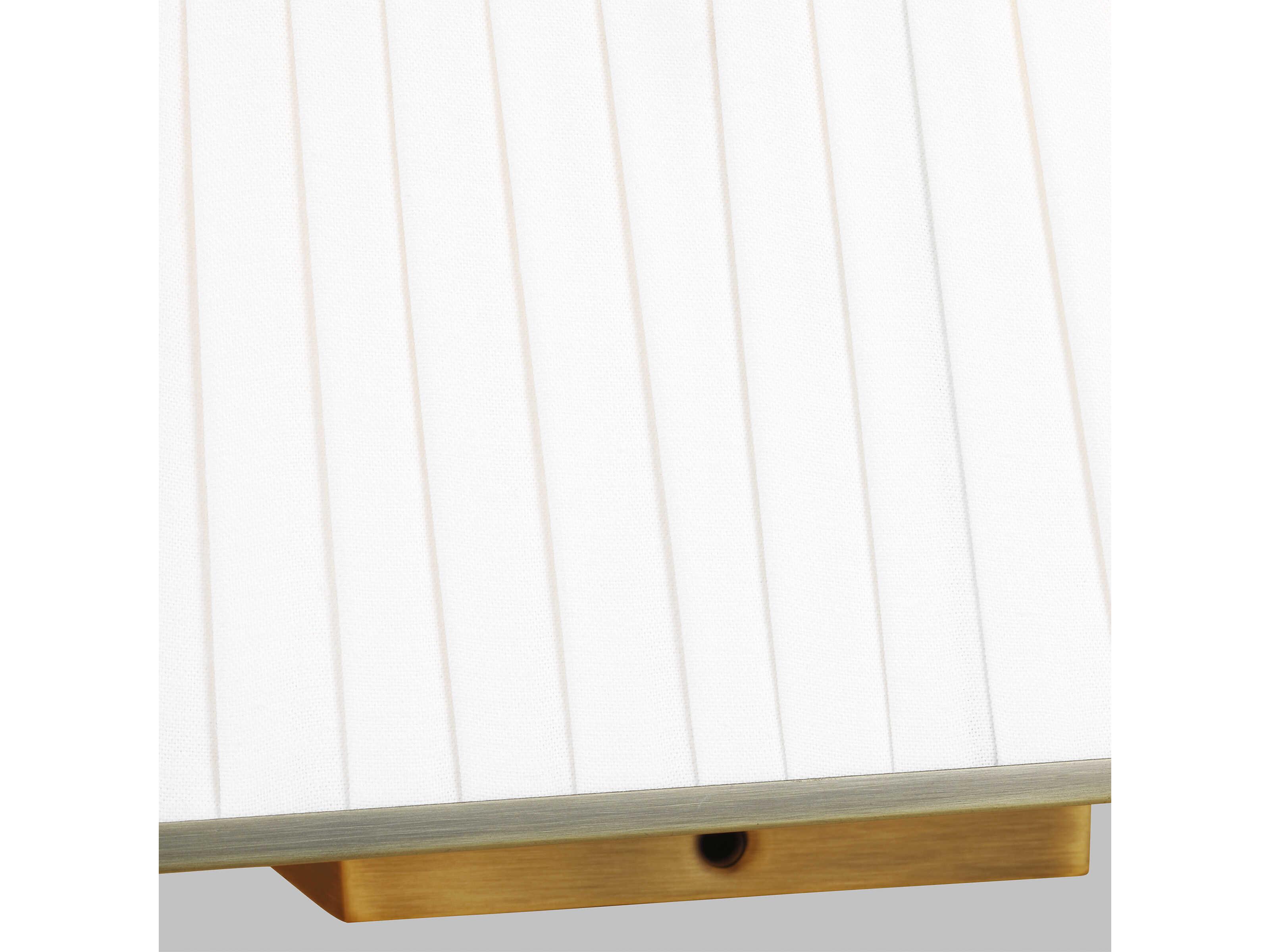 Visual Comfort Studio Esther 4-Light Time Worn Brass Flush Mount