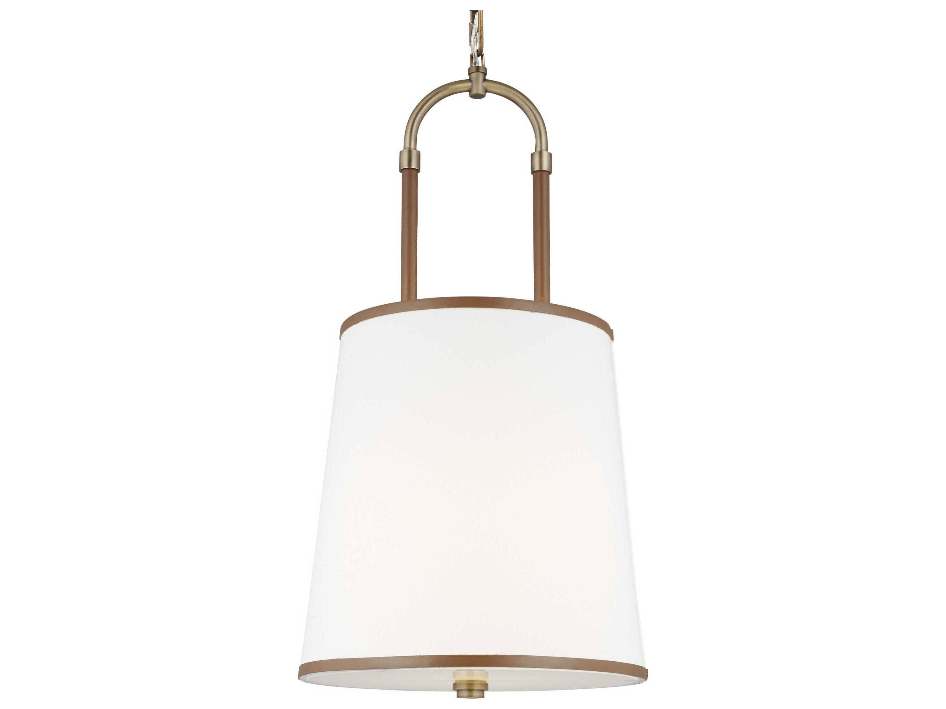 Visual Comfort Studio Katie 1-Light Time Worn Brass Mini Pendant
