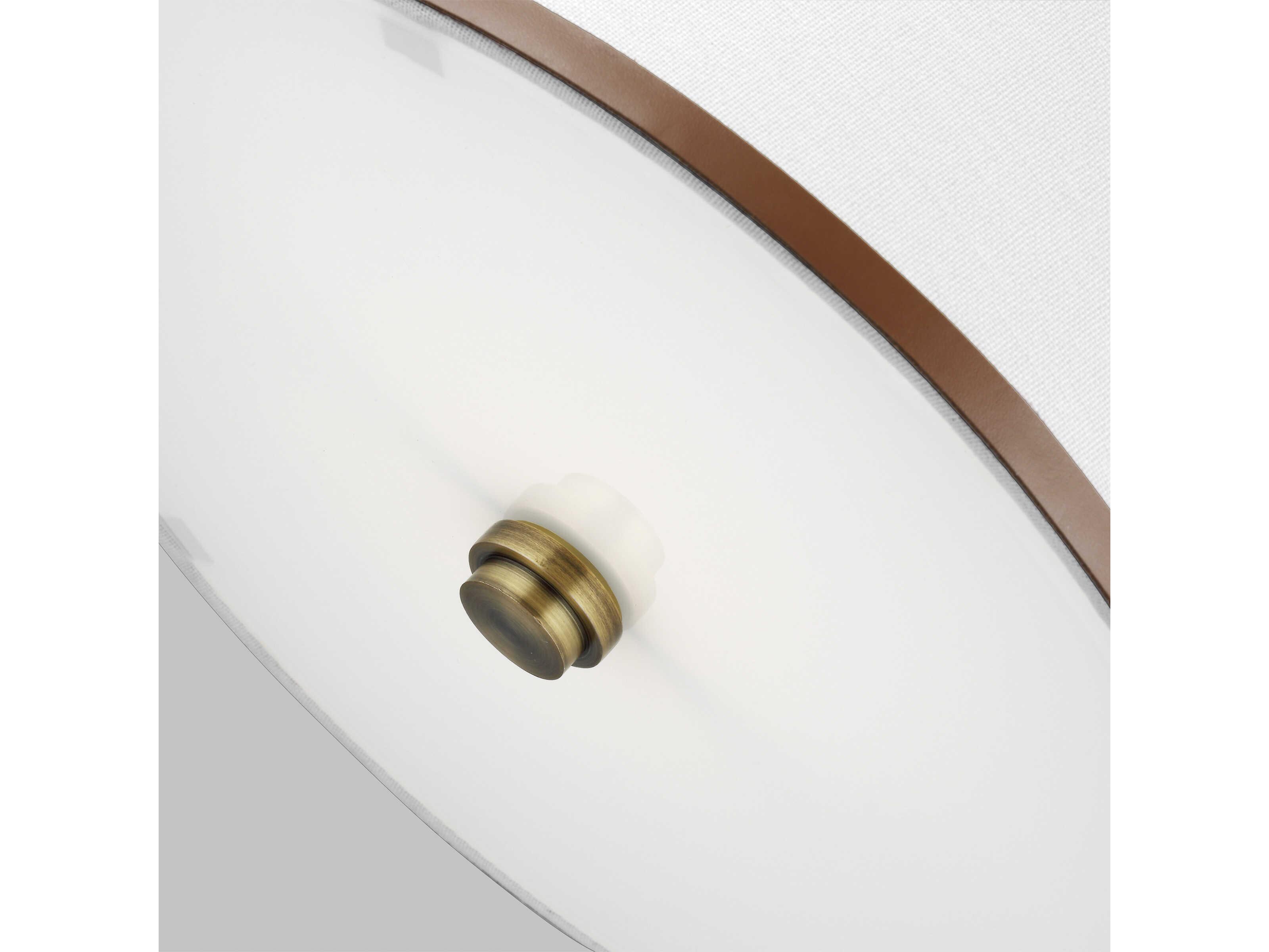 Visual Comfort Studio Katie 1-Light Time Worn Brass Mini Pendant