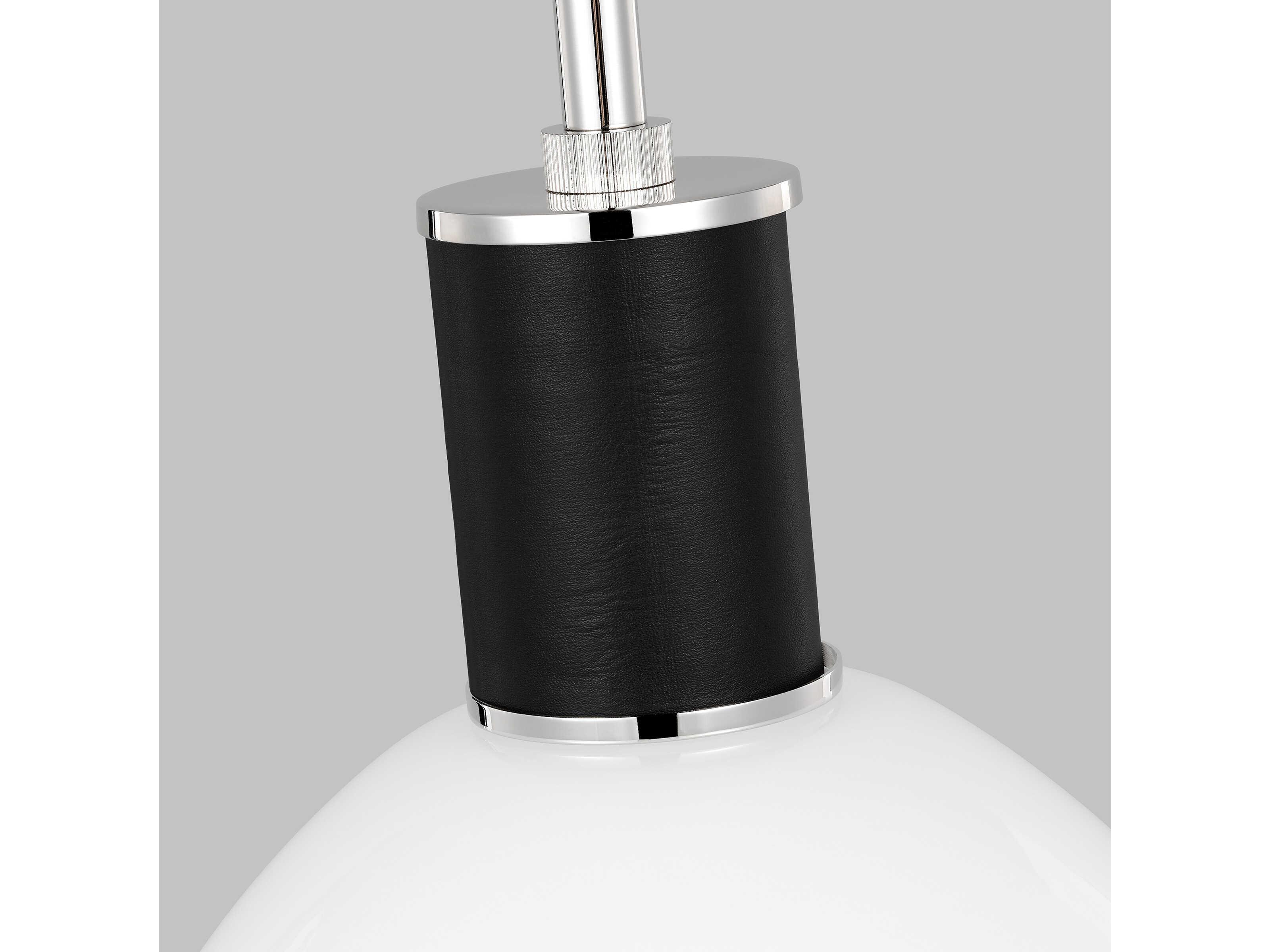 Visual Comfort Studio Hadley 1-Light Polished Nickel Dome Mini Pendant