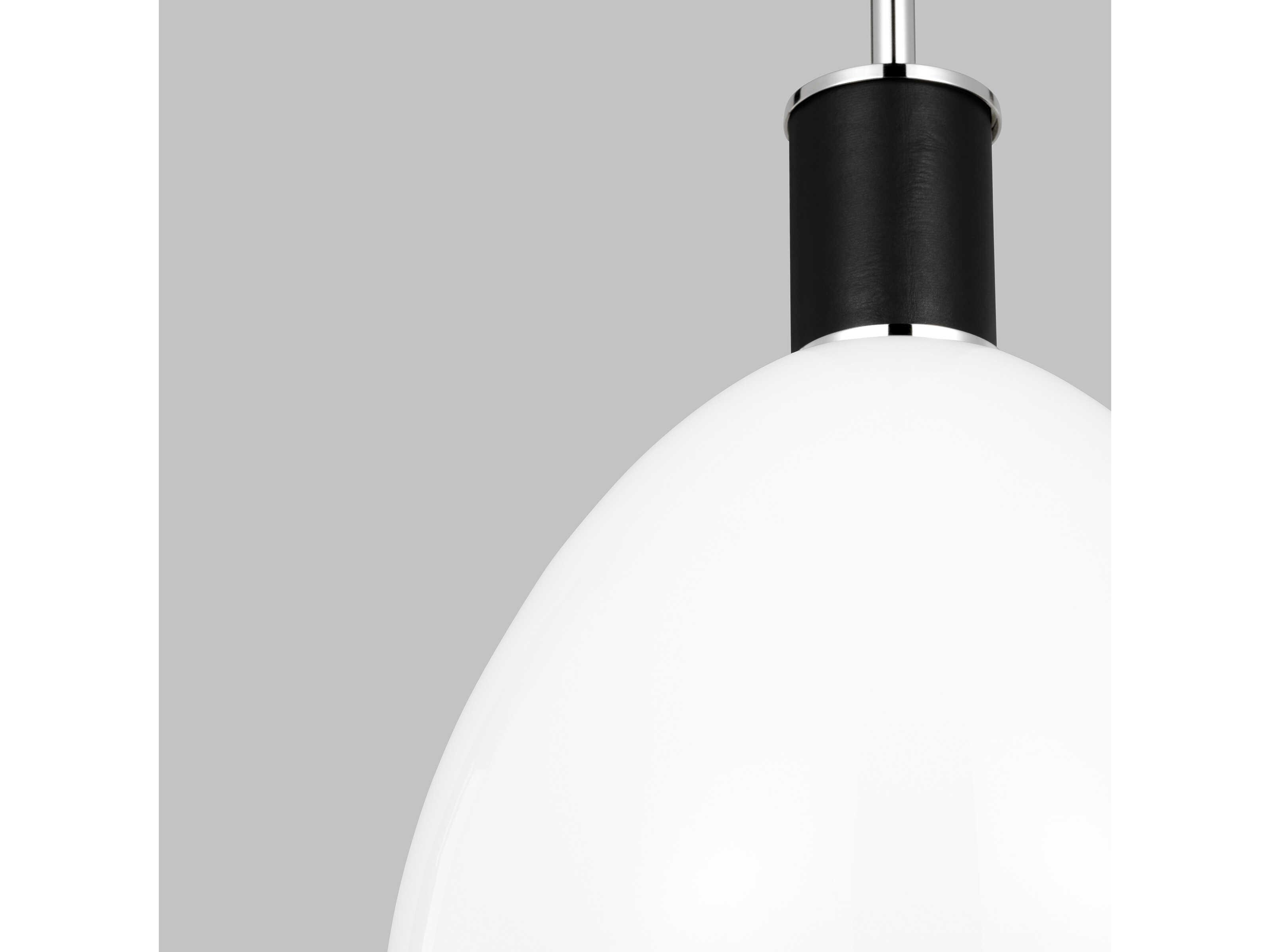 Visual Comfort Studio Hadley 1-Light Polished Nickel Dome Mini Pendant