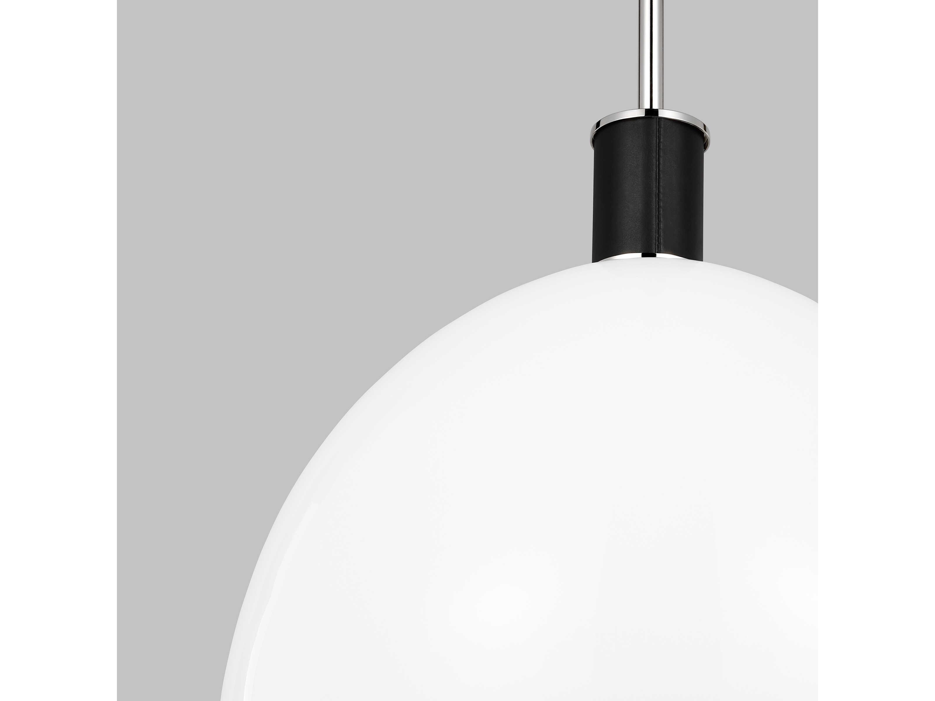 Visual Comfort Studio Hadley 1-Light Polished Nickel Dome Pendant