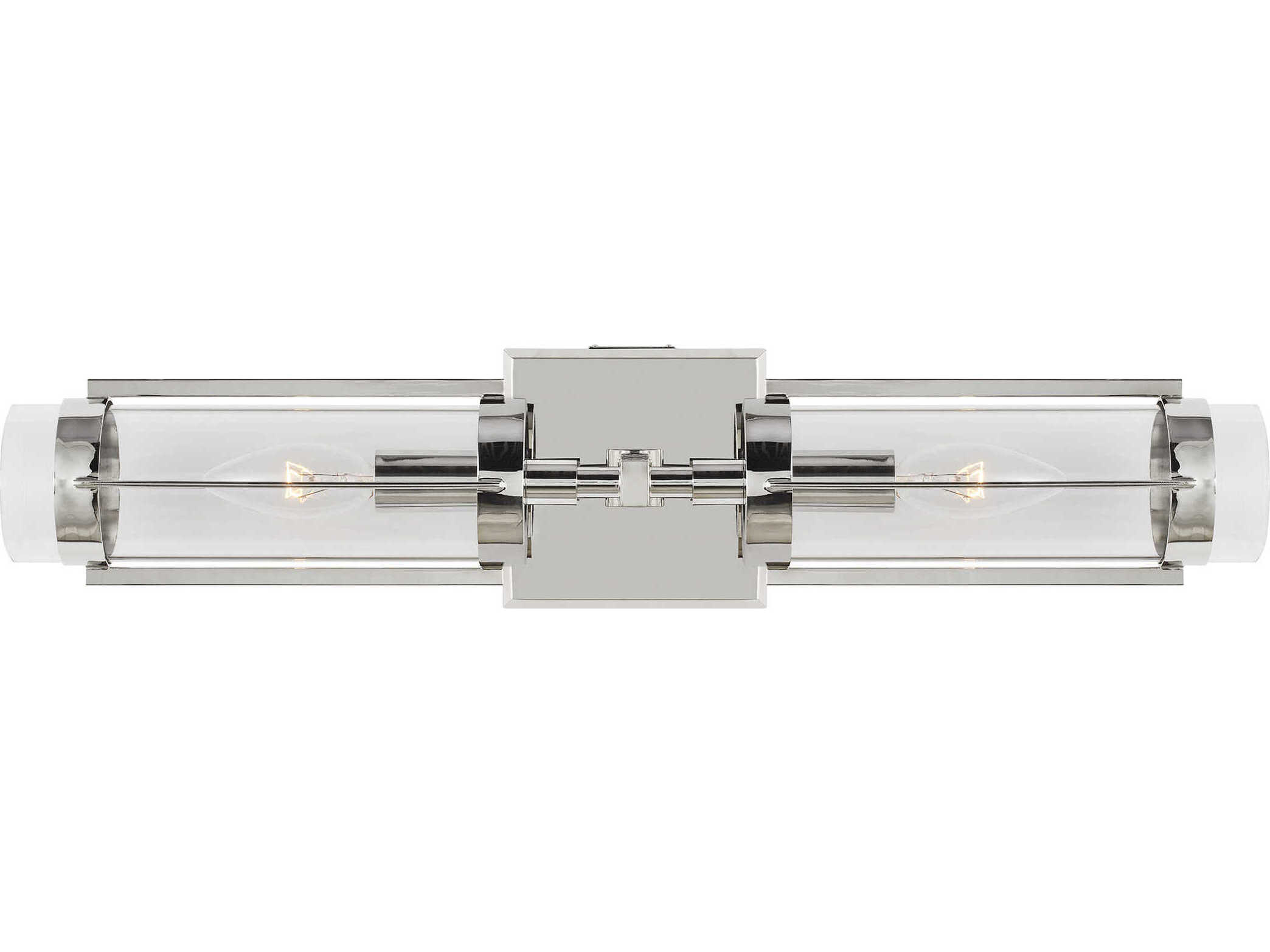 Visual Comfort Studio Flynn 2-Light Polished Nickel Vanity Light