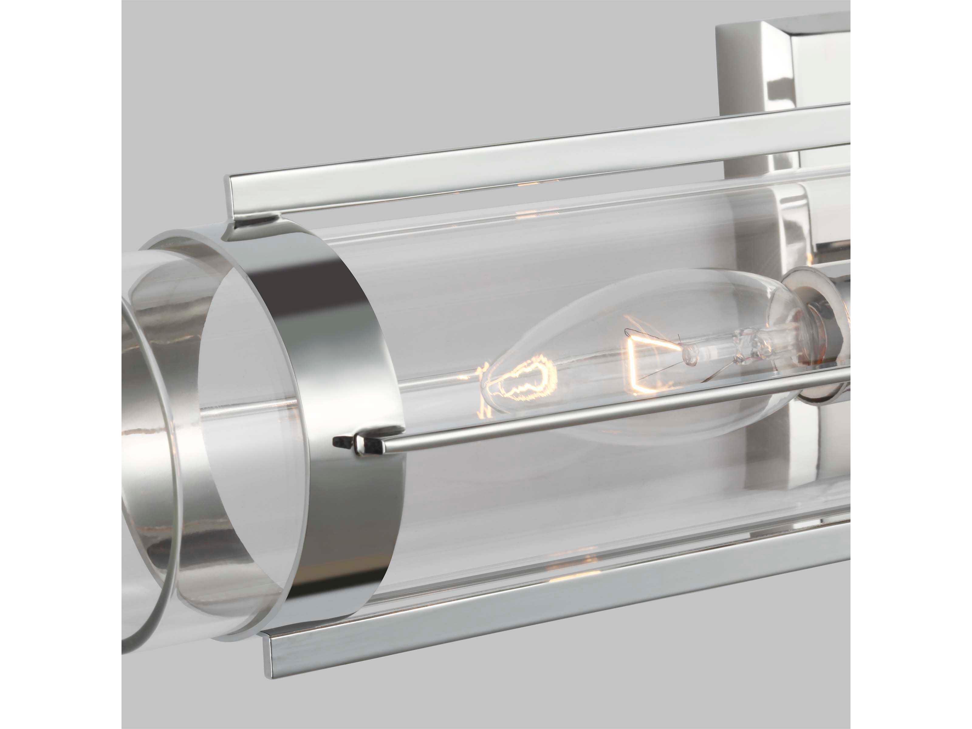 Visual Comfort Studio Flynn 2-Light Polished Nickel Vanity Light