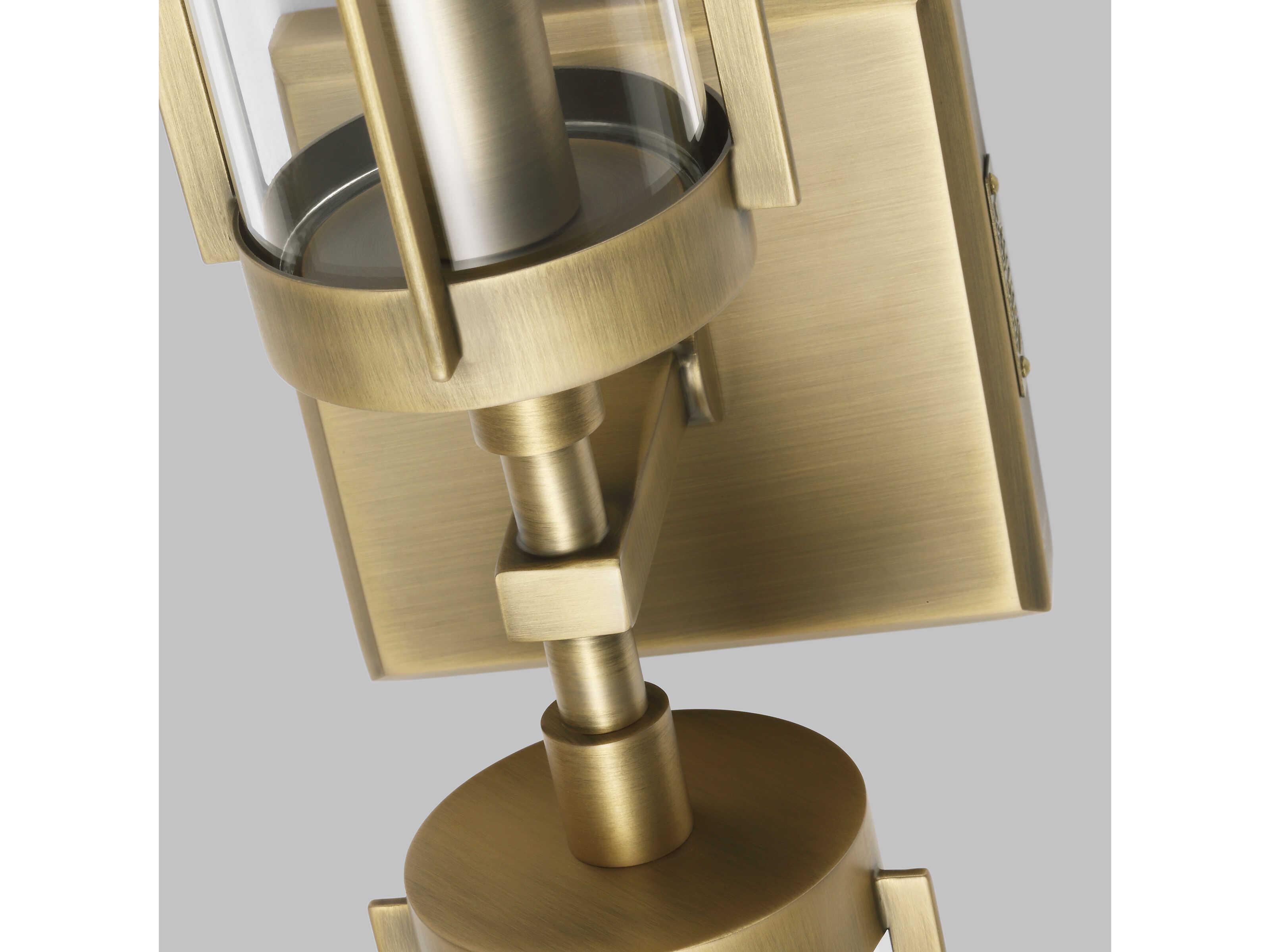 Visual Comfort Studio Flynn 2-Light Time Worn Brass Vanity Light