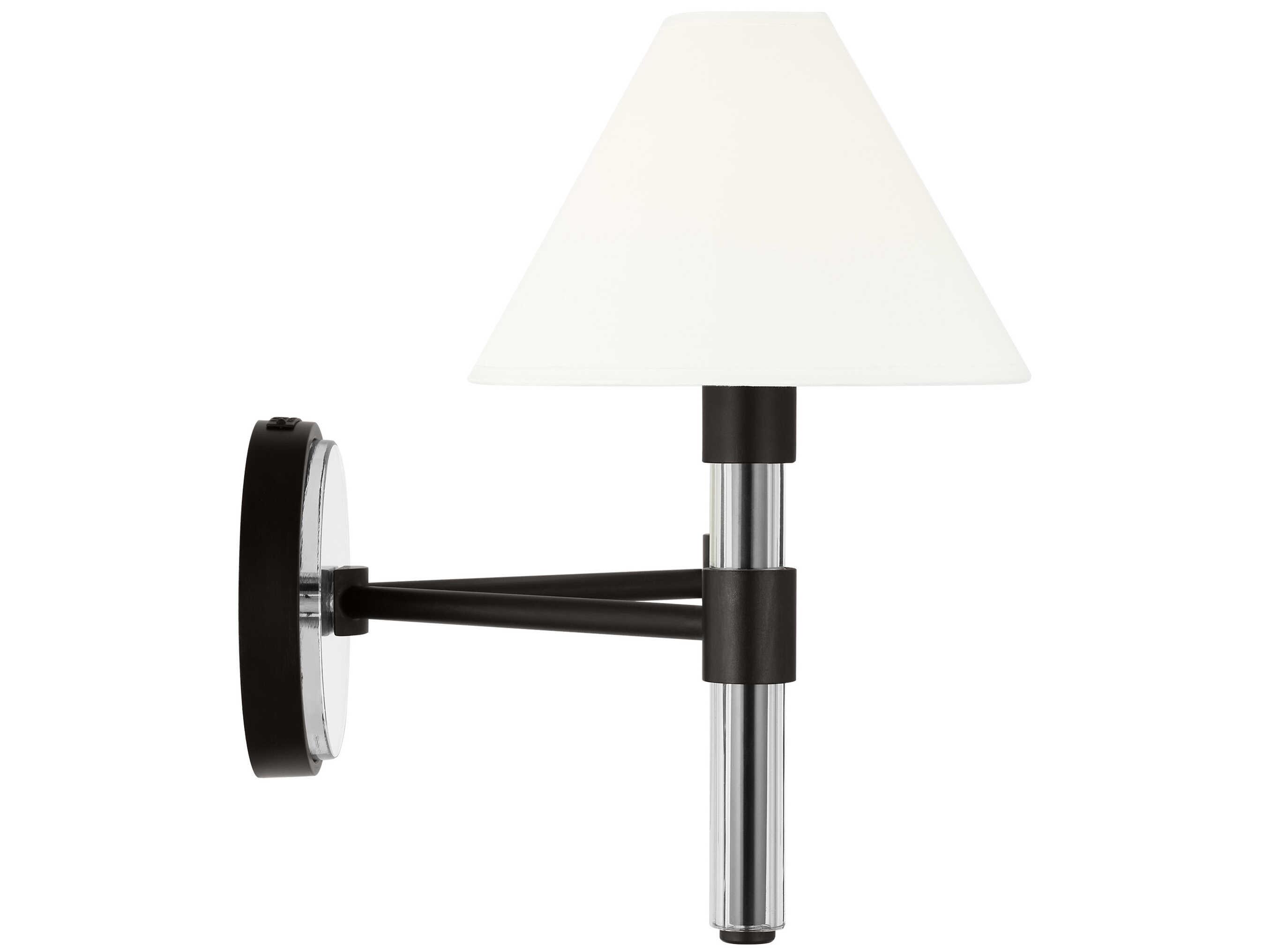 Visual Comfort Studio Robert 2-Light Aged Iron Black Vanity Light