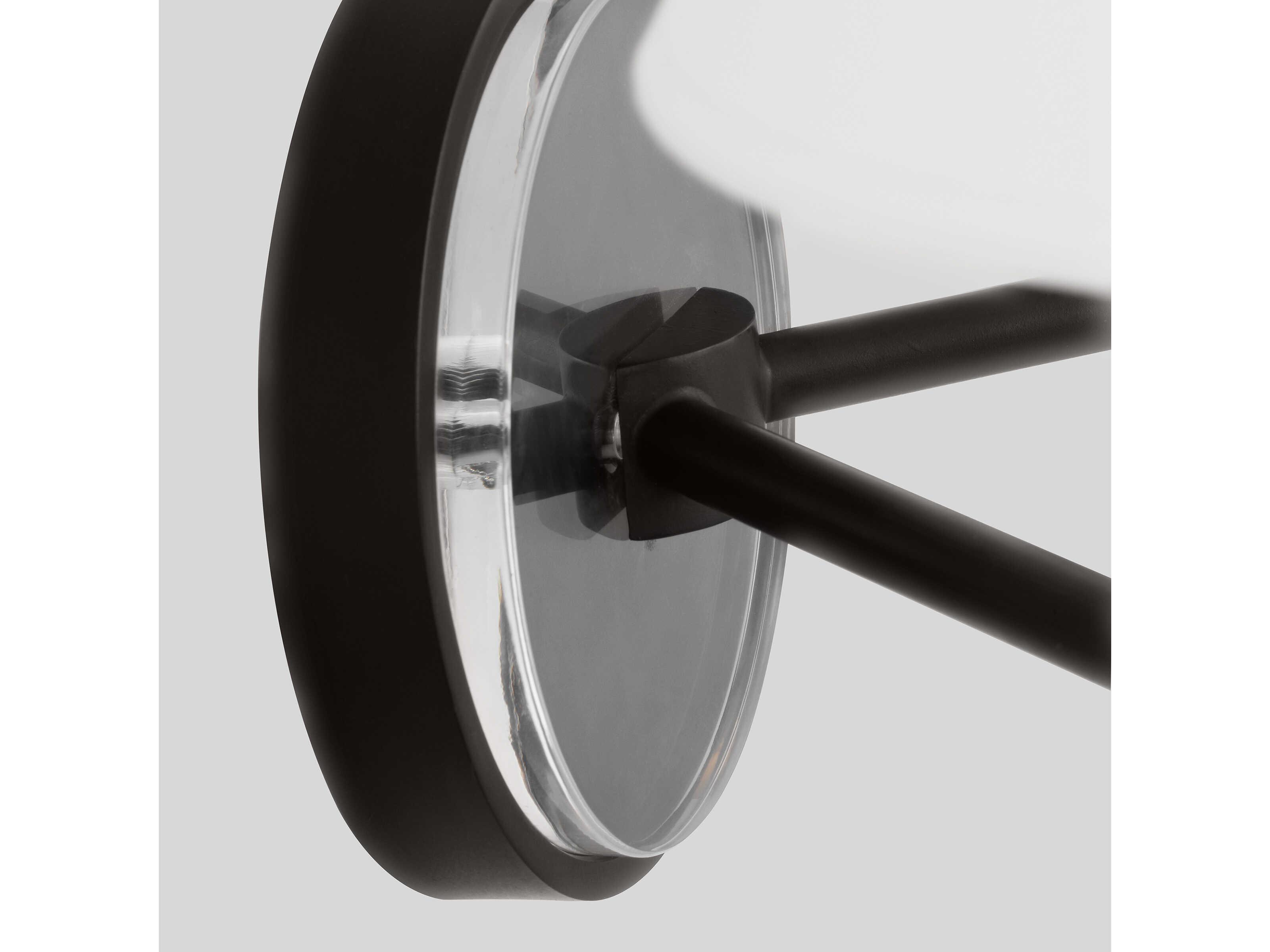 Visual Comfort Studio Robert 2-Light Aged Iron Black Vanity Light