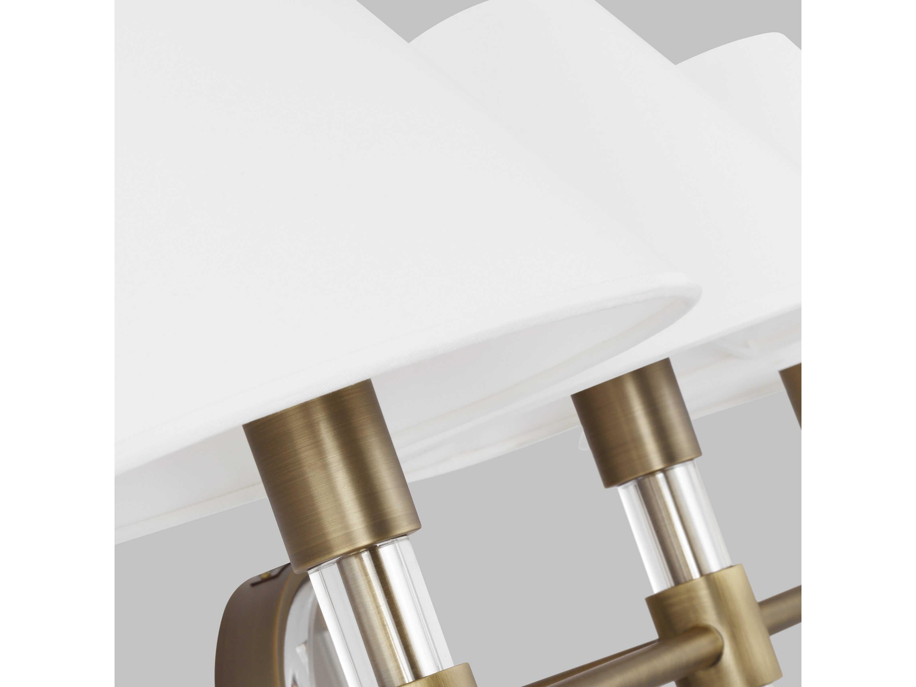 Visual Comfort Studio Robert 3-Light Time Worn Brass Vanity Light