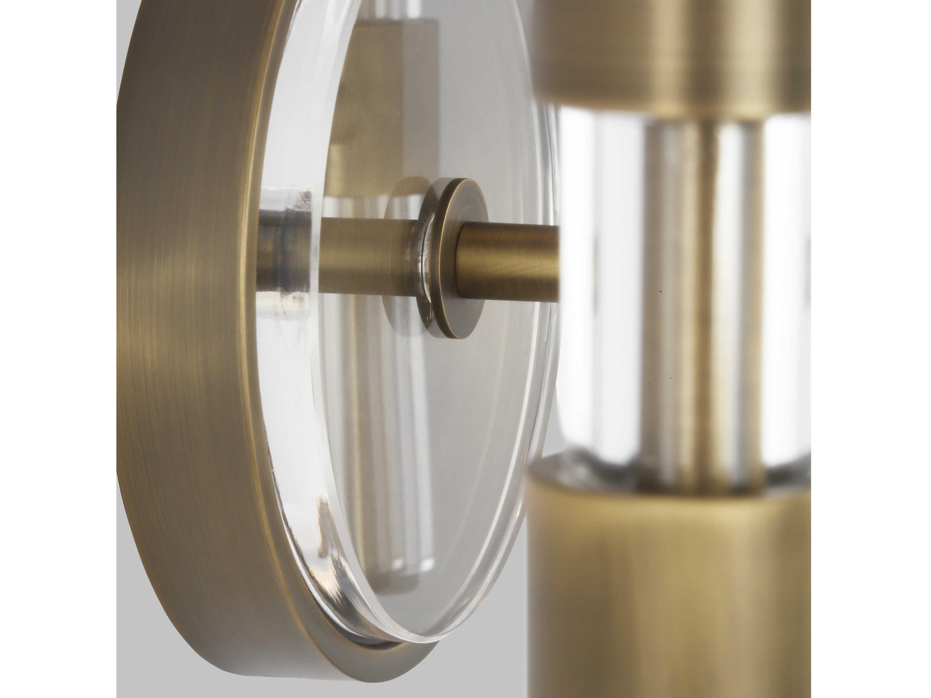 Visual Comfort Studio Robert 3-Light Time Worn Brass Vanity Light