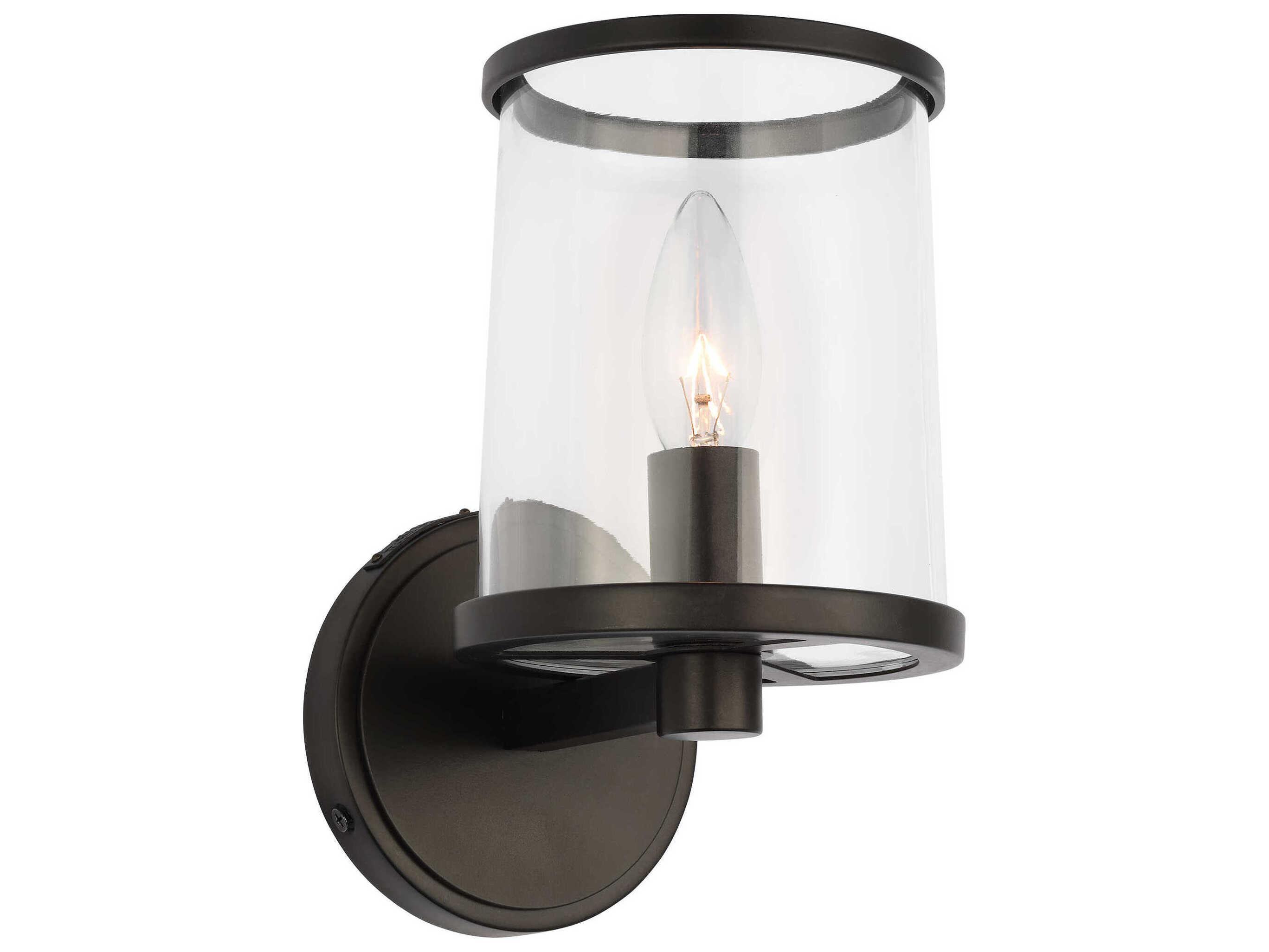 Visual Comfort Studio Reynolds 1-Light Aged Iron Black Wall Sconce