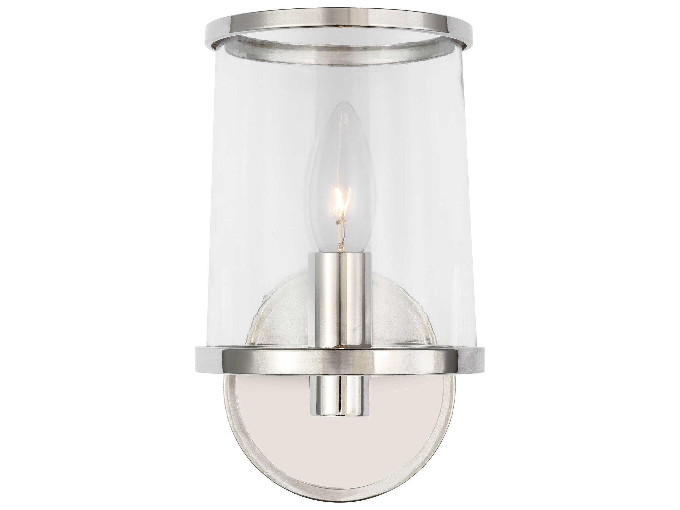 Visual Comfort Studio Reynolds 1-Light Polished Nickel Wall Sconce