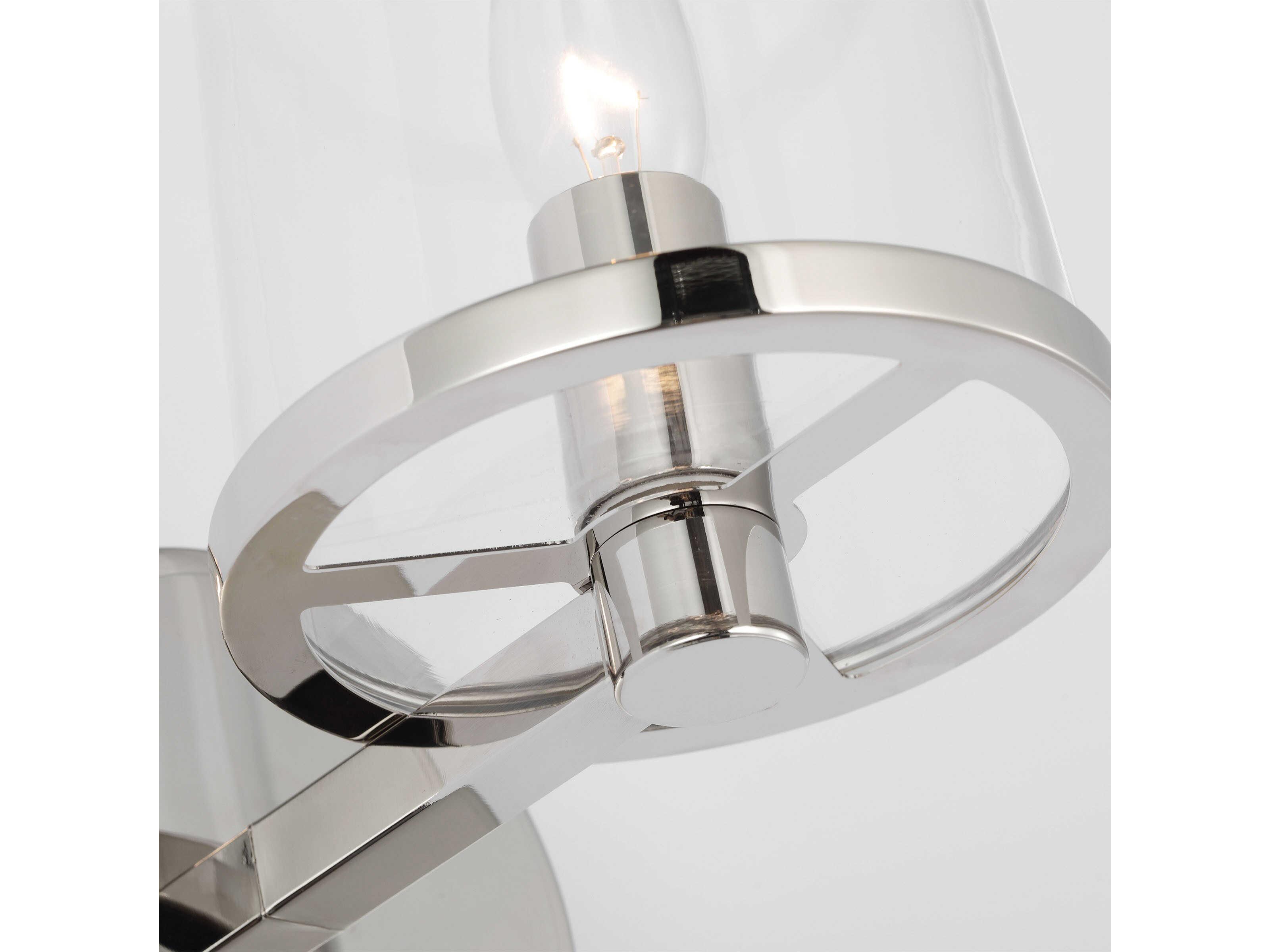 Visual Comfort Studio Reynolds 1-Light Polished Nickel Wall Sconce