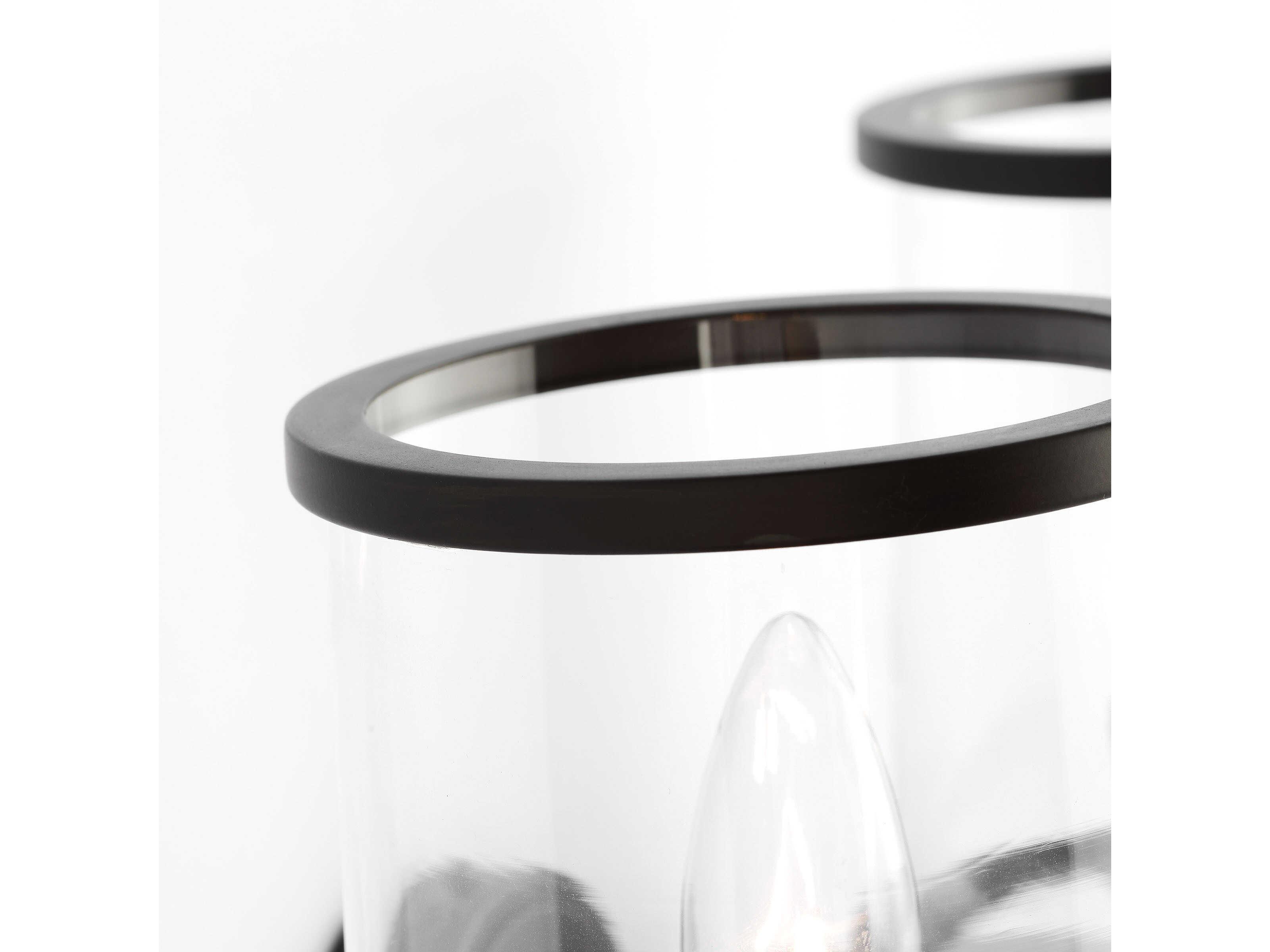 Visual Comfort Studio Reynolds 2-Light Aged Iron Black Vanity Light