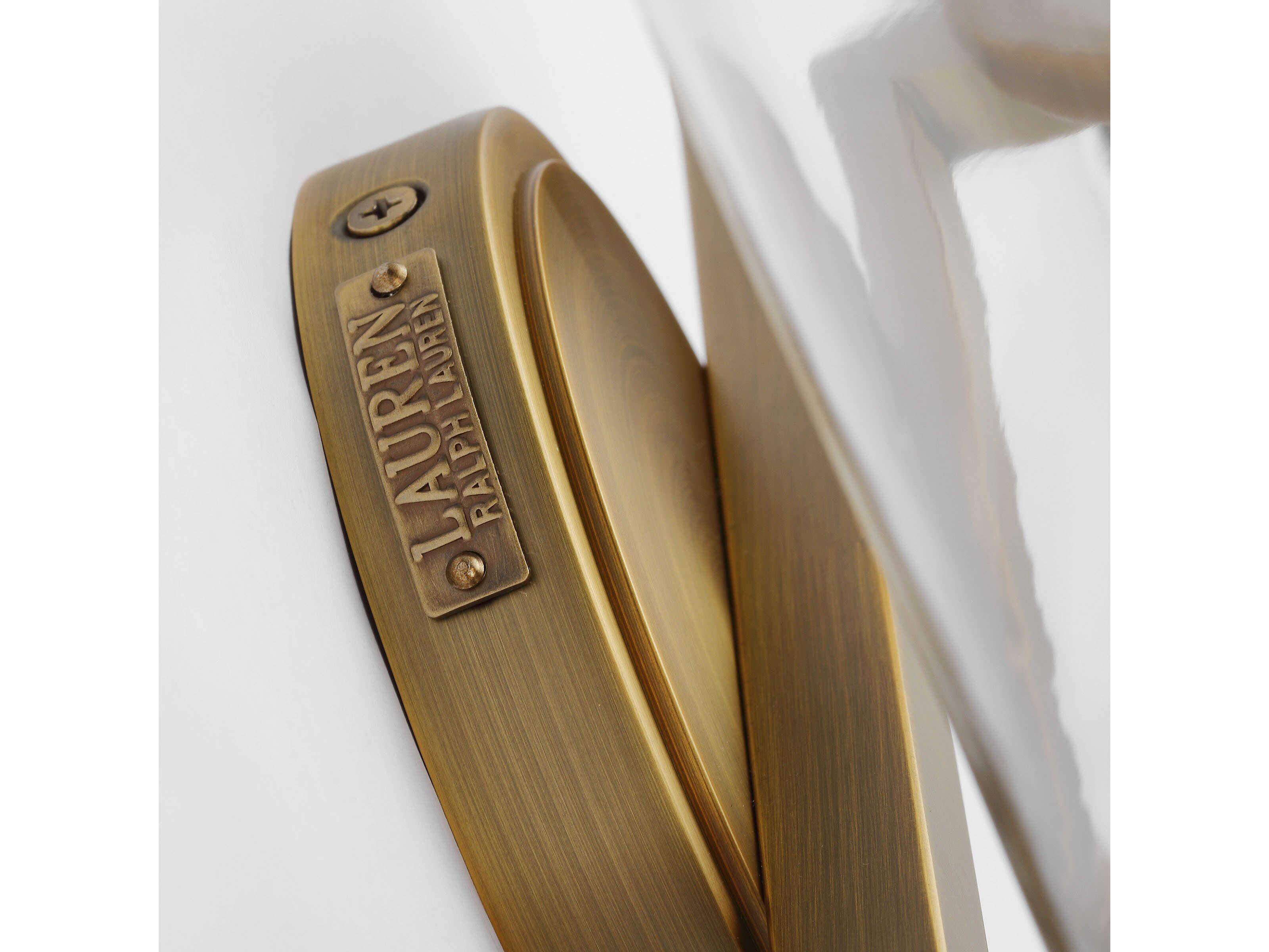 Visual Comfort Studio Reynolds 2-Light Time Worn Brass Vanity Light