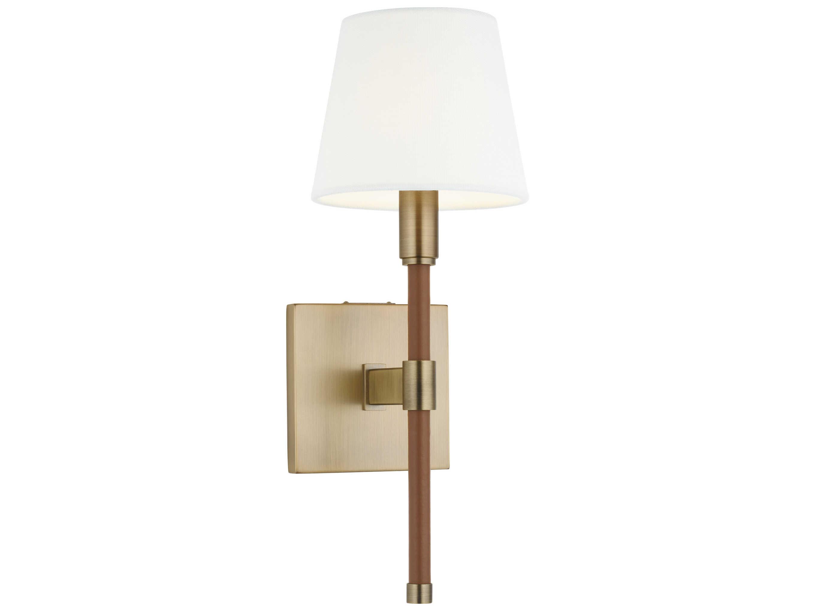 Visual Comfort Studio Katie 1-Light Time Worn Brass Wall Sconce