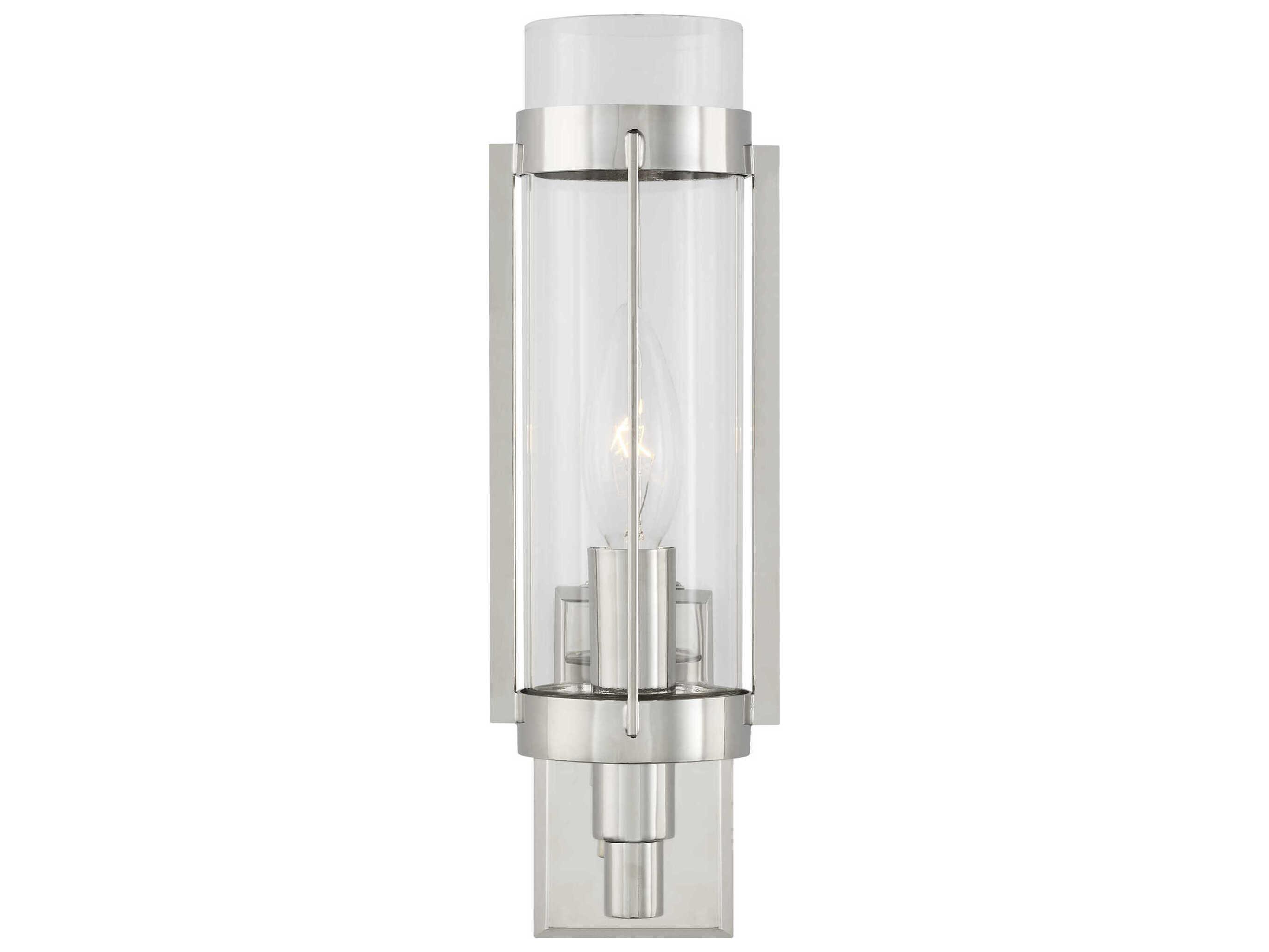 Visual Comfort Studio Flynn 1-Light Polished Nickel Wall Sconce