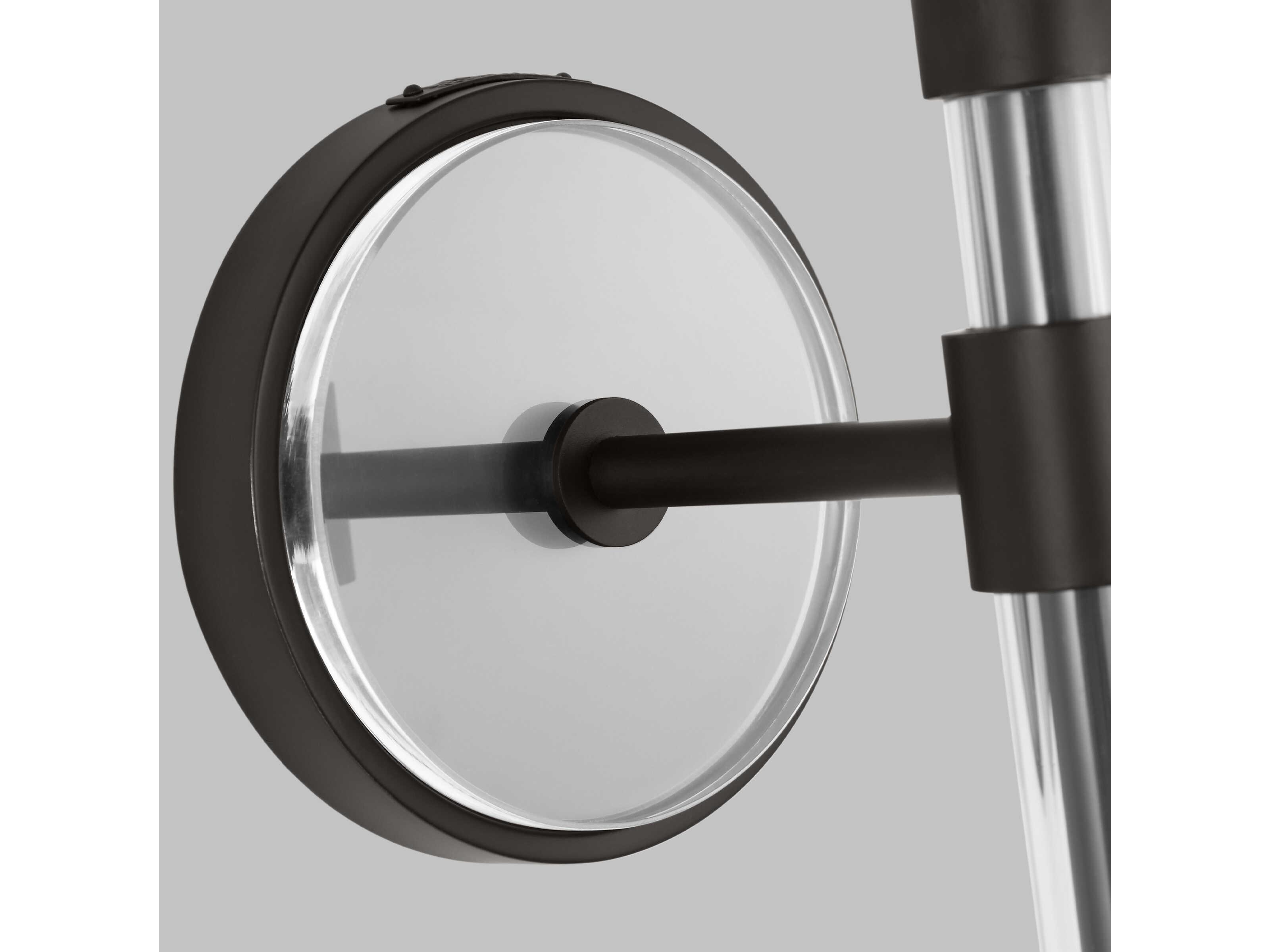 Visual Comfort Studio Robert 1-Light Aged Iron Black Wall Sconce