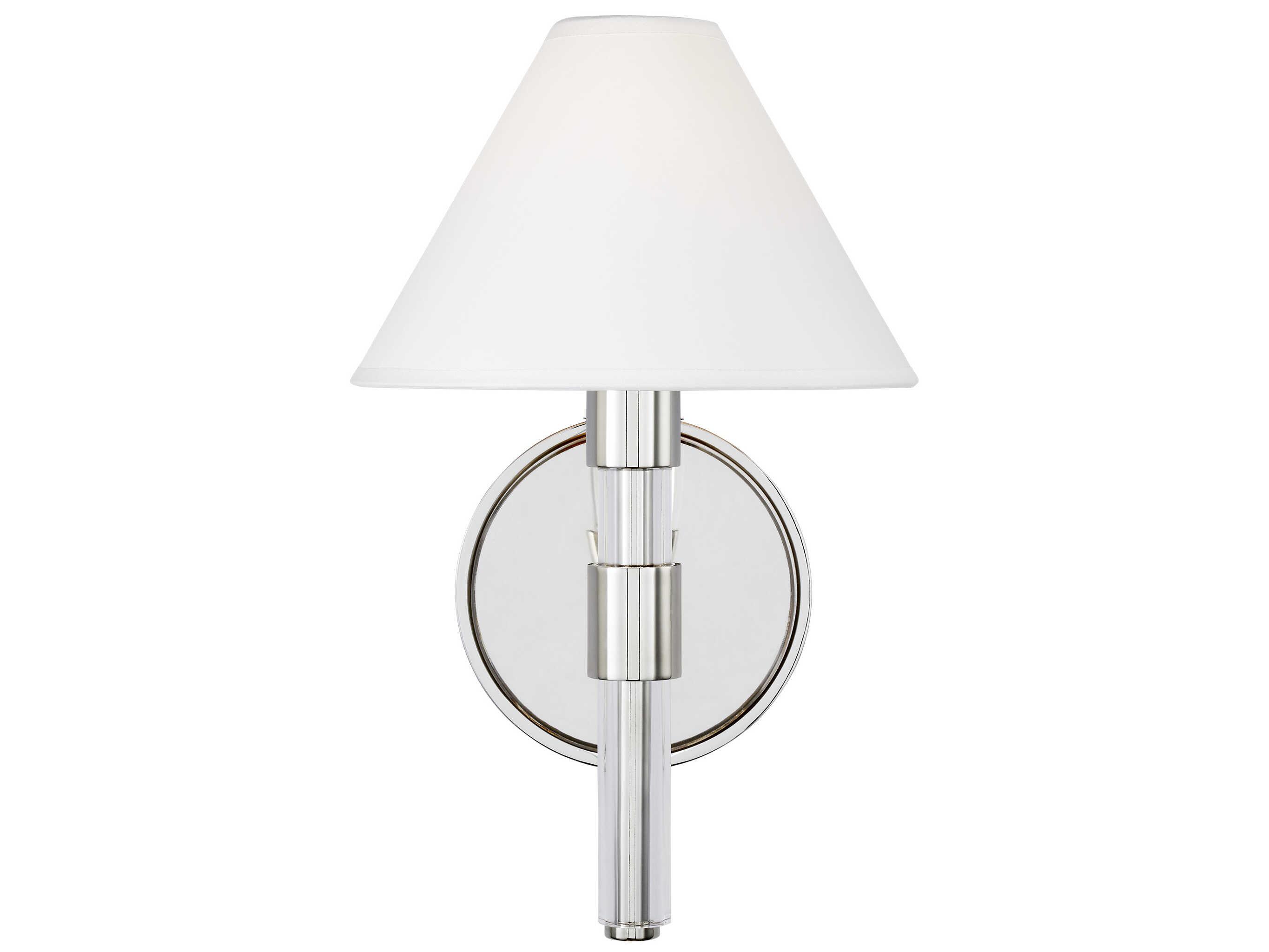 Visual Comfort Studio Robert 1-Light Polished Nickel Wall Sconce