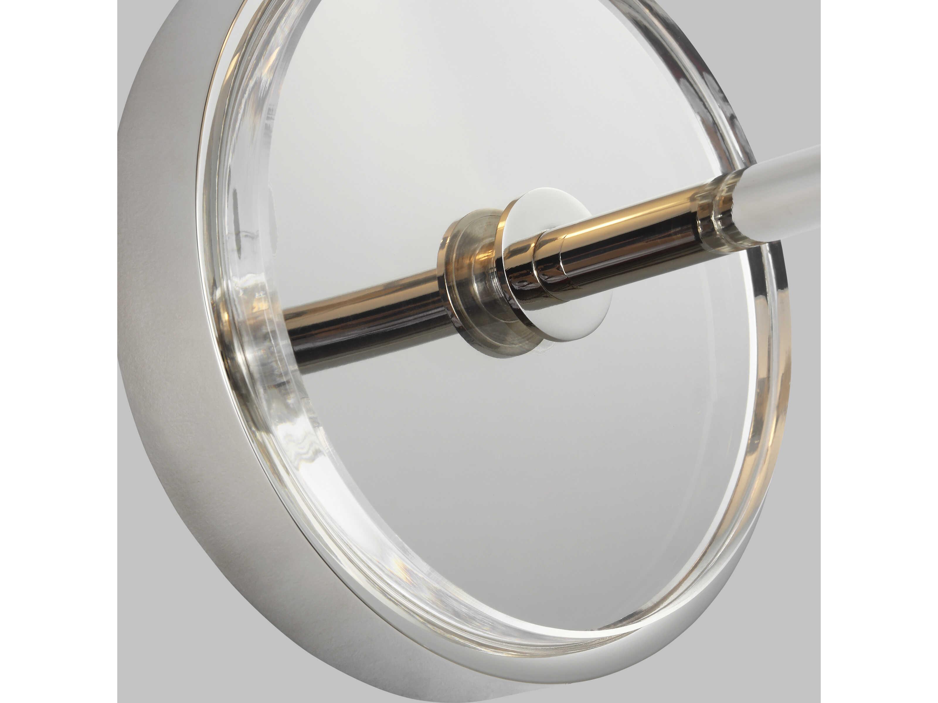 Visual Comfort Studio Robert 1-Light Polished Nickel Wall Sconce