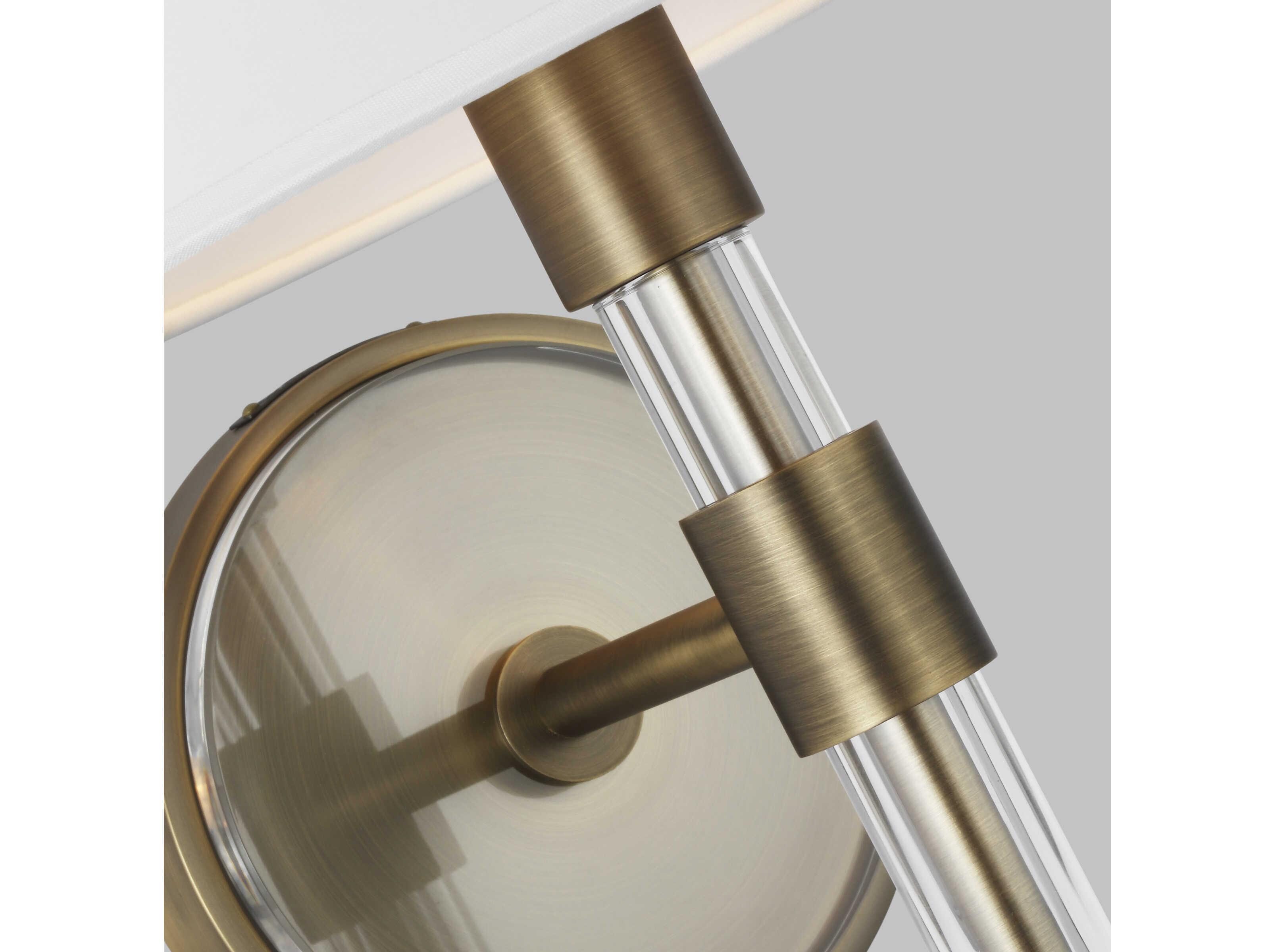 Visual Comfort Studio Robert 1-Light Time Worn Brass Wall Sconce