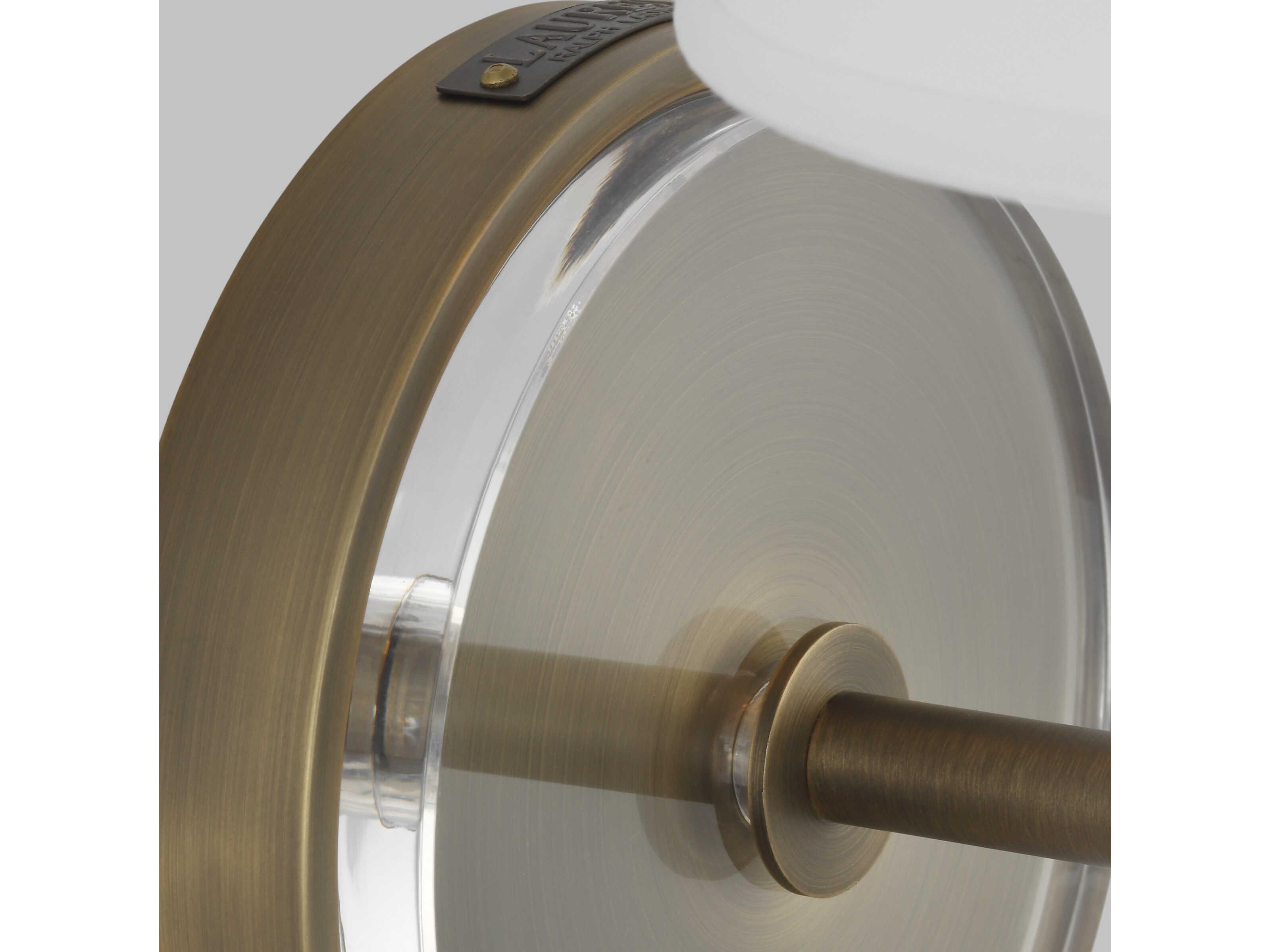 Visual Comfort Studio Robert 1-Light Time Worn Brass Wall Sconce