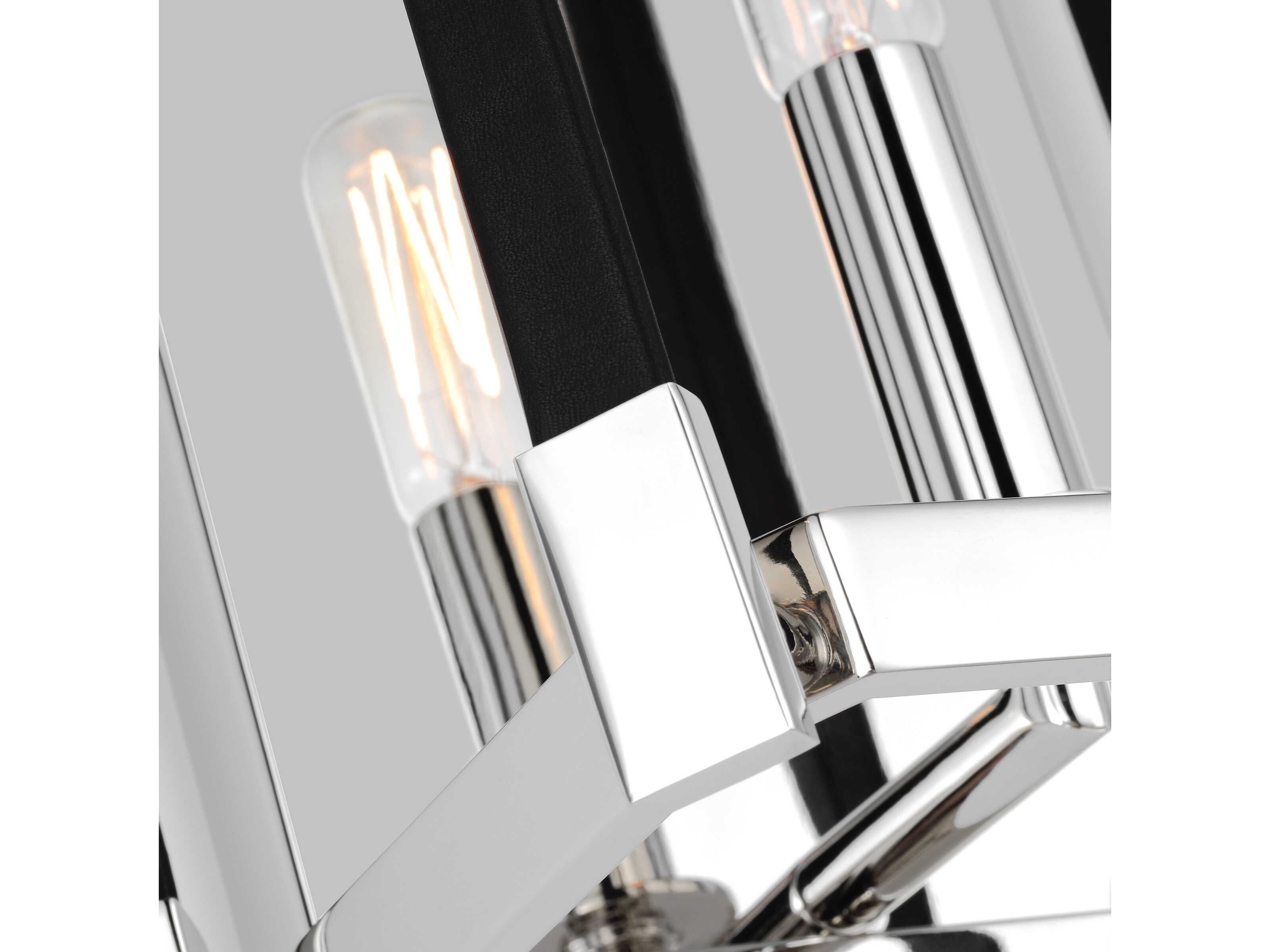 Visual Comfort Studio Hadley 1-Light Polished Nickel Wall Sconce