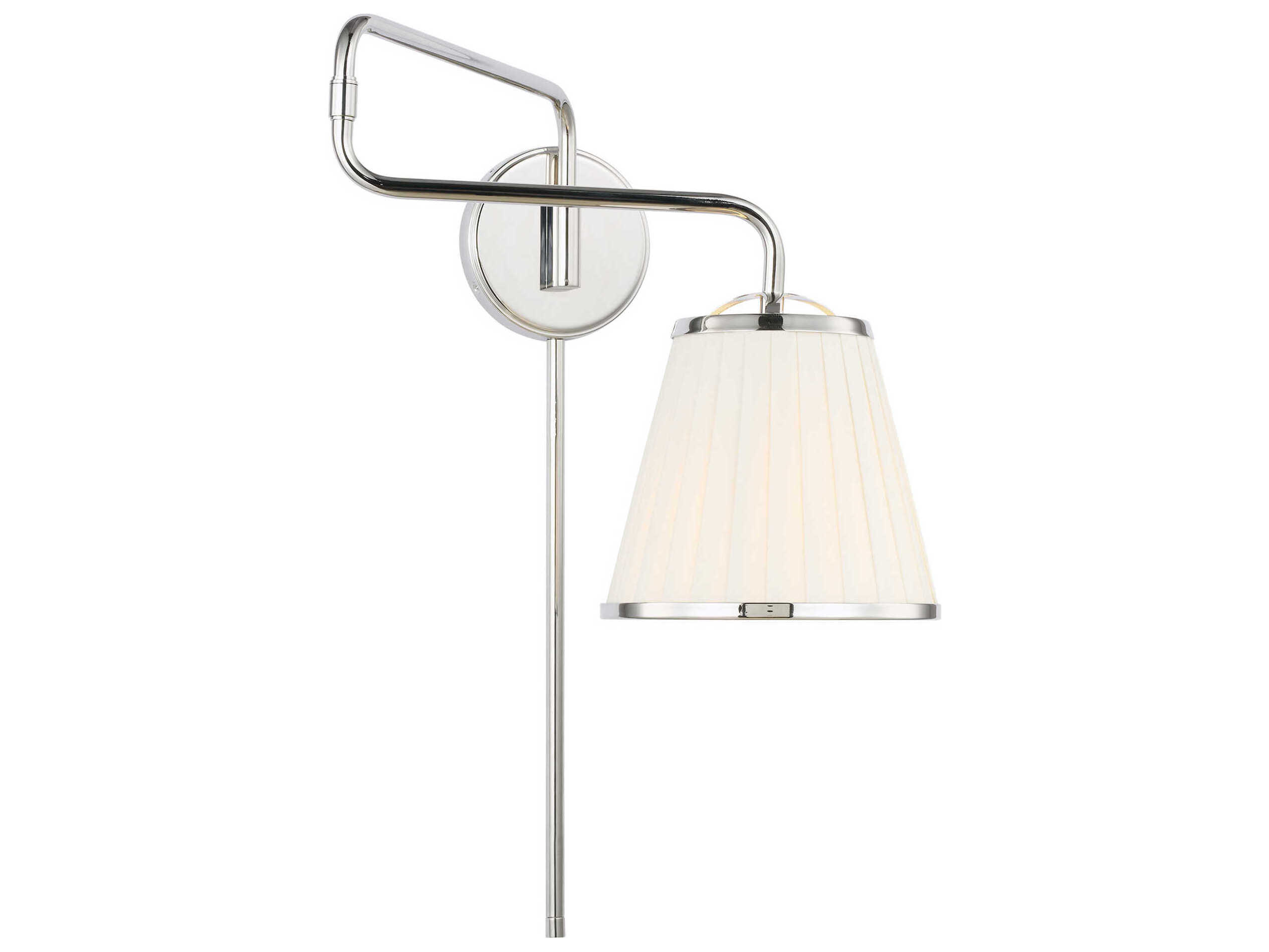Visual Comfort Studio Esther 1-Light Polished Nickel Swing Wall Sconce