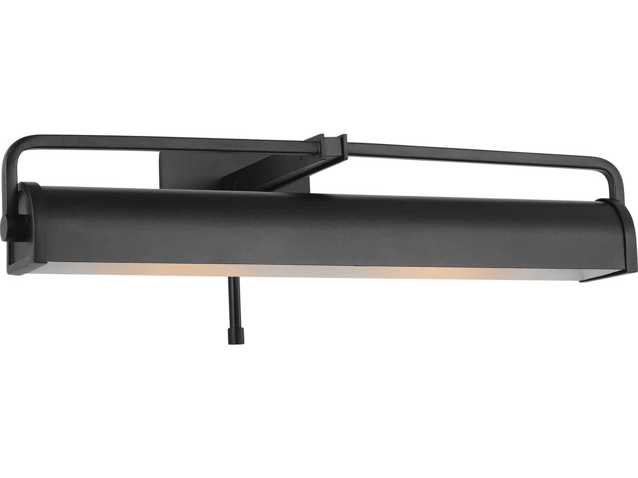 Visual Comfort Studio Leonard 2-Light Aged Iron Black Picture Light