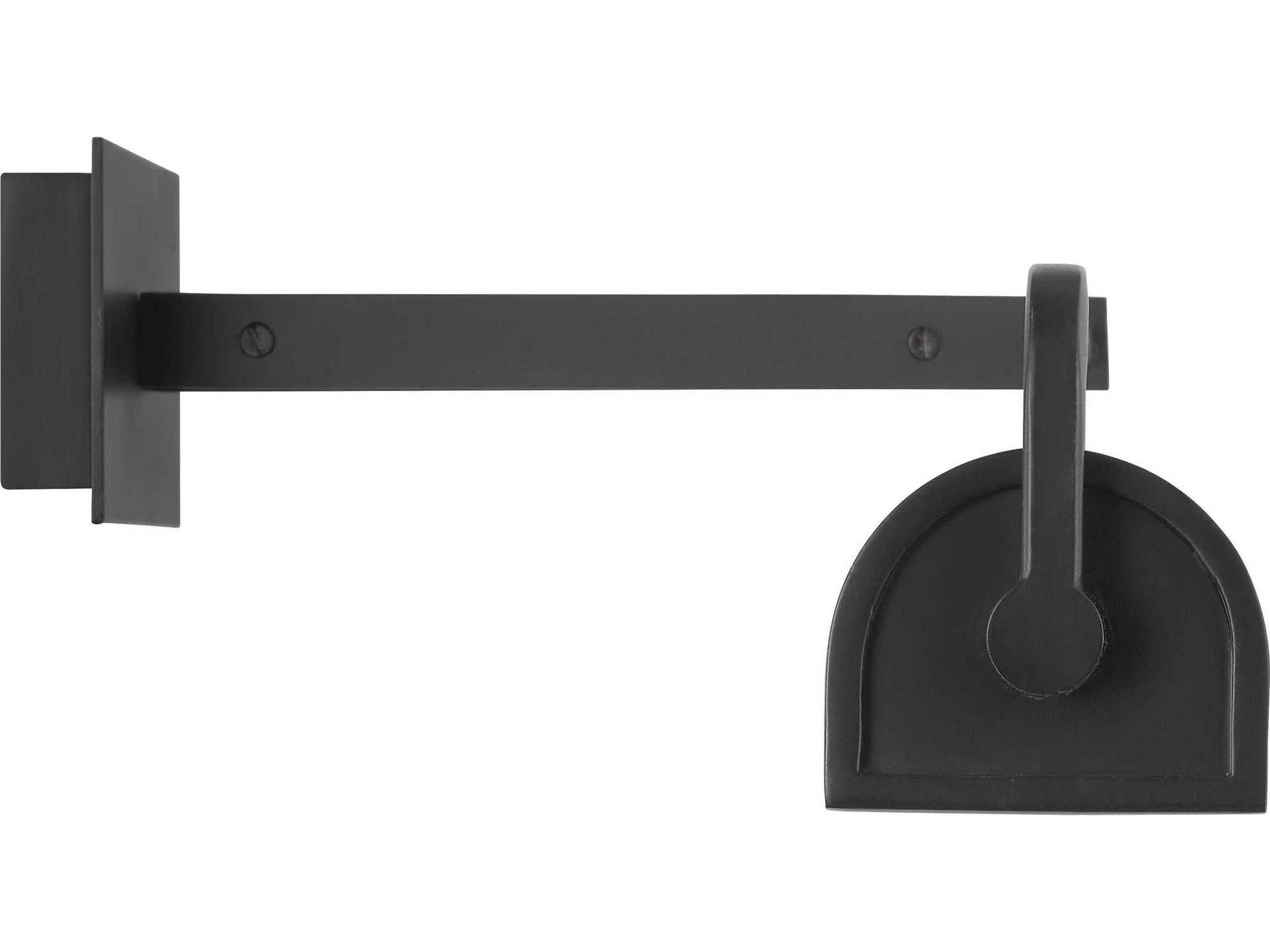 Visual Comfort Studio Leonard 2-Light Aged Iron Black Picture Light