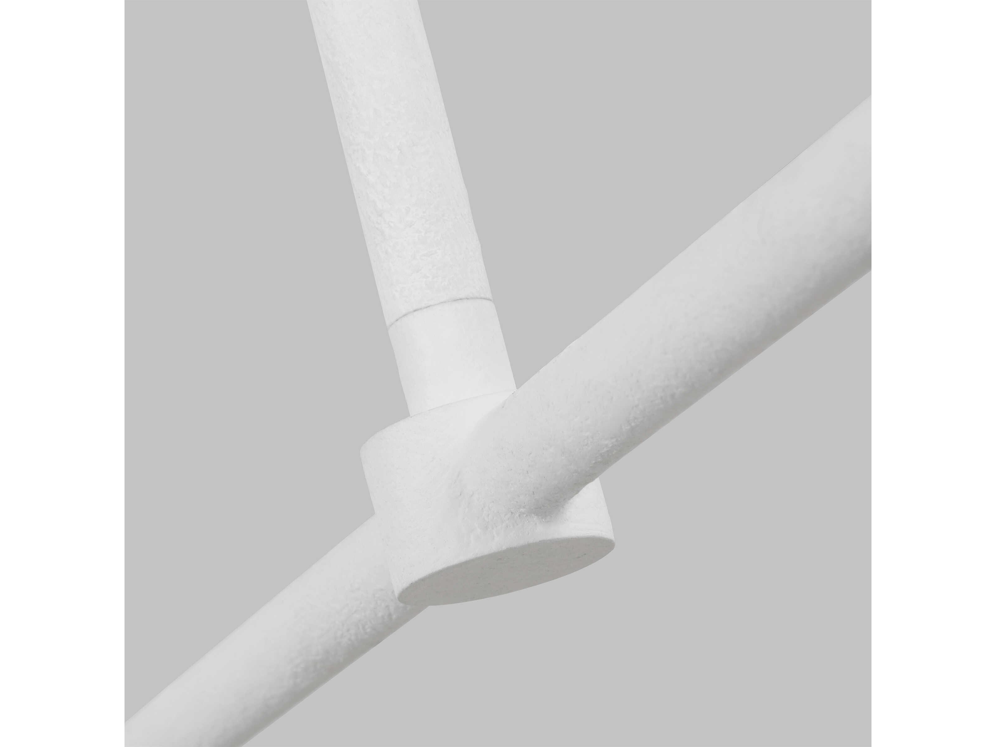 Visual Comfort Studio Cornet 2-Light Cast Plaster White Linear Island Pendant