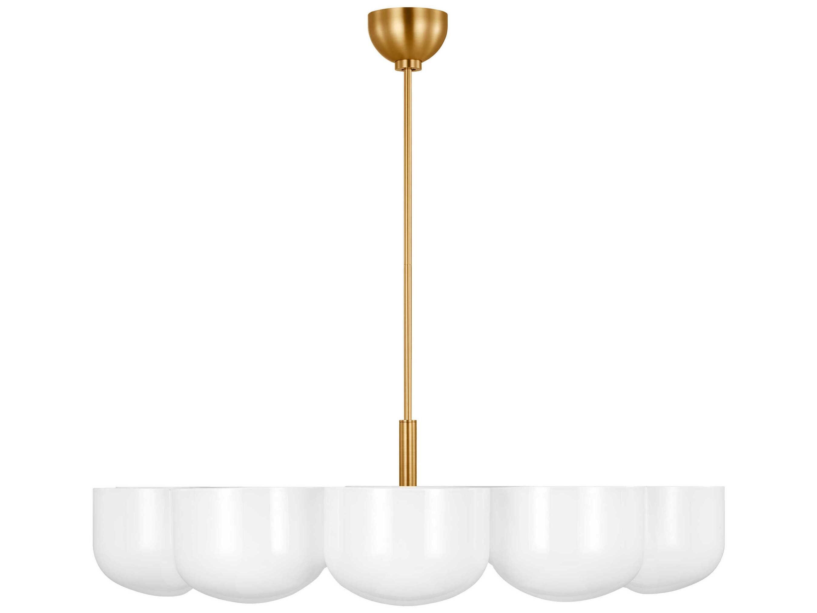 Visual Comfort Studio Cheverny 10-Light Burnished Brass Chandelier