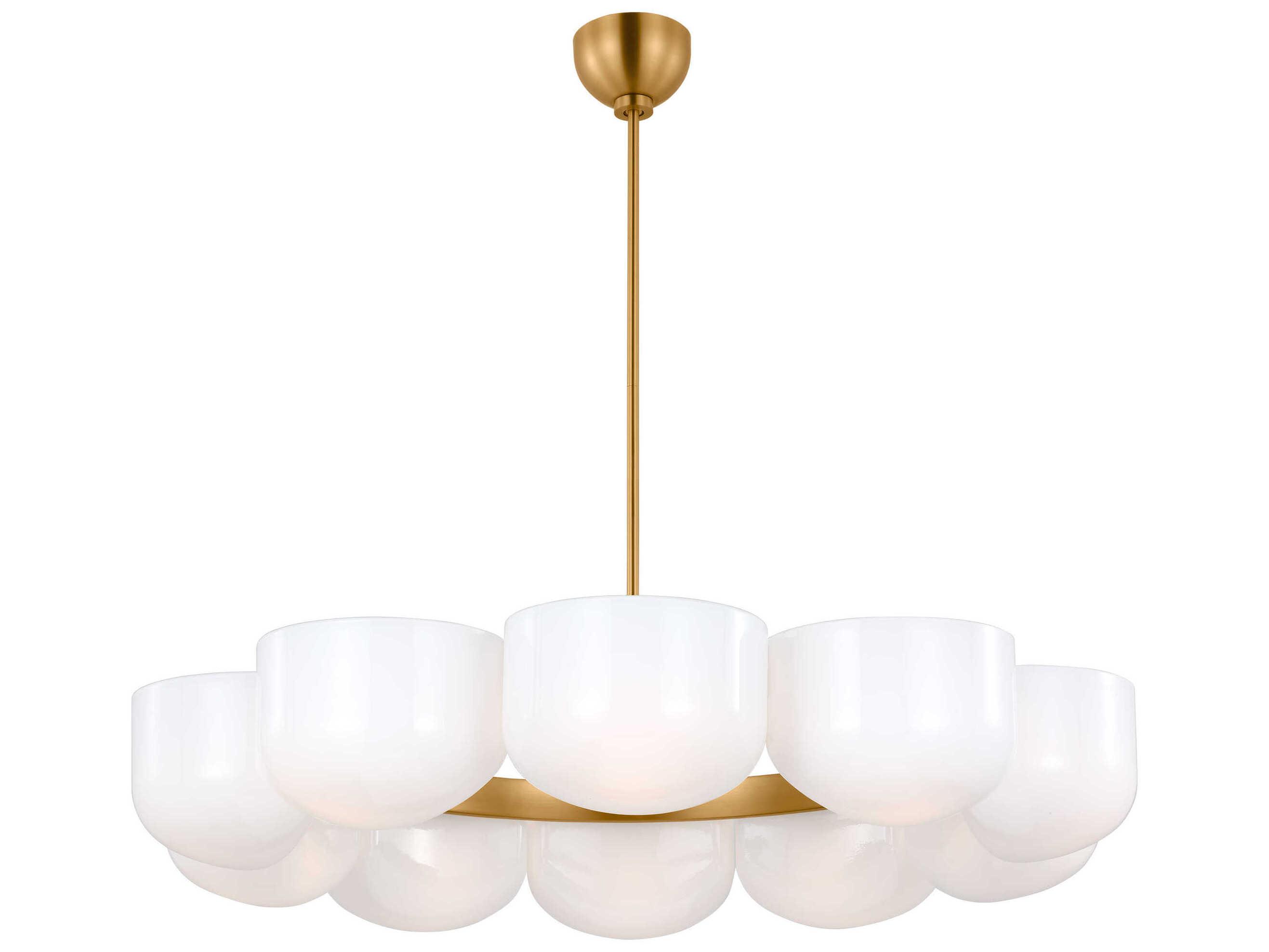 Visual Comfort Studio Cheverny 10-Light Burnished Brass Chandelier
