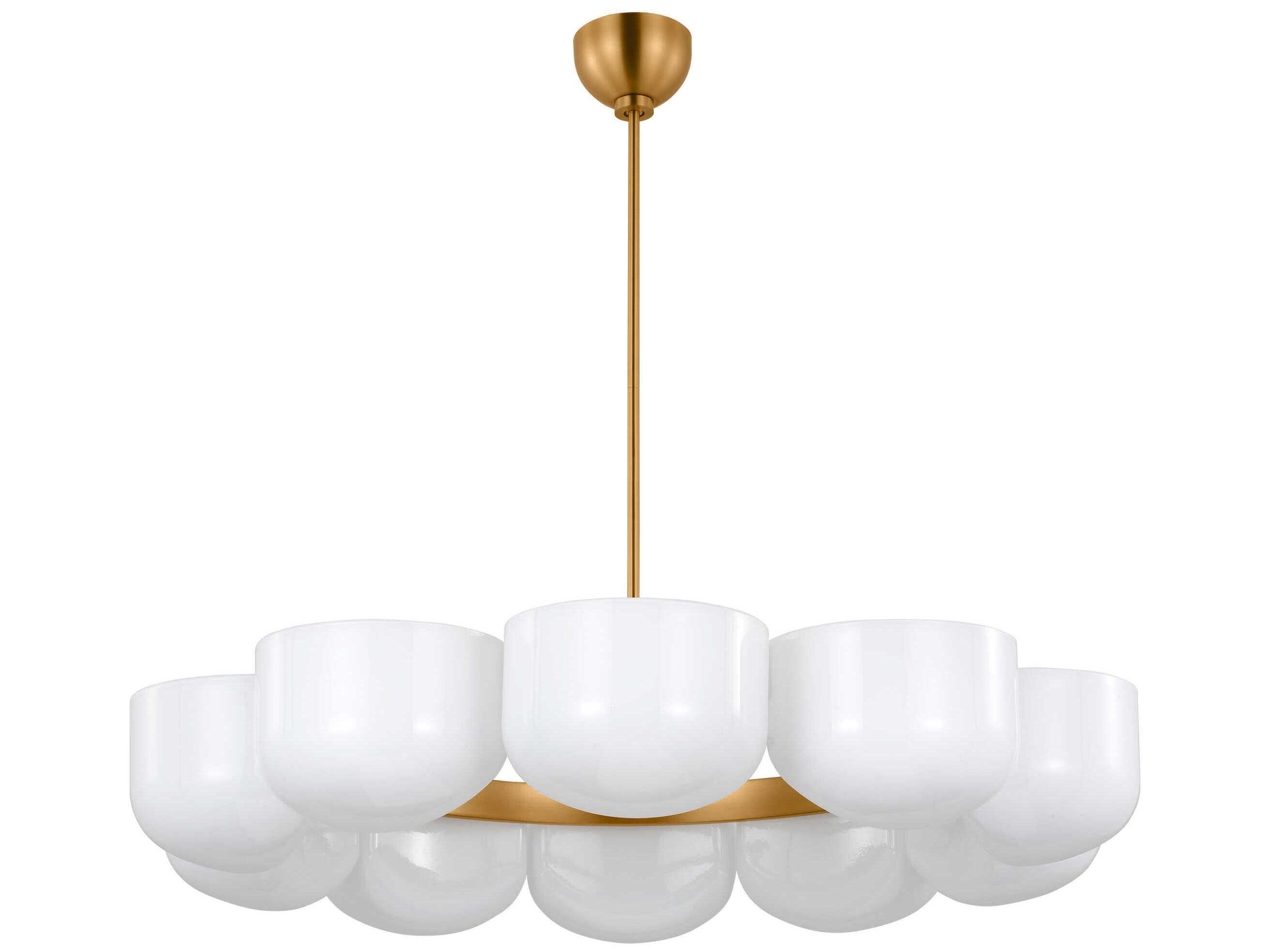 Visual Comfort Studio Cheverny 10-Light Burnished Brass Chandelier