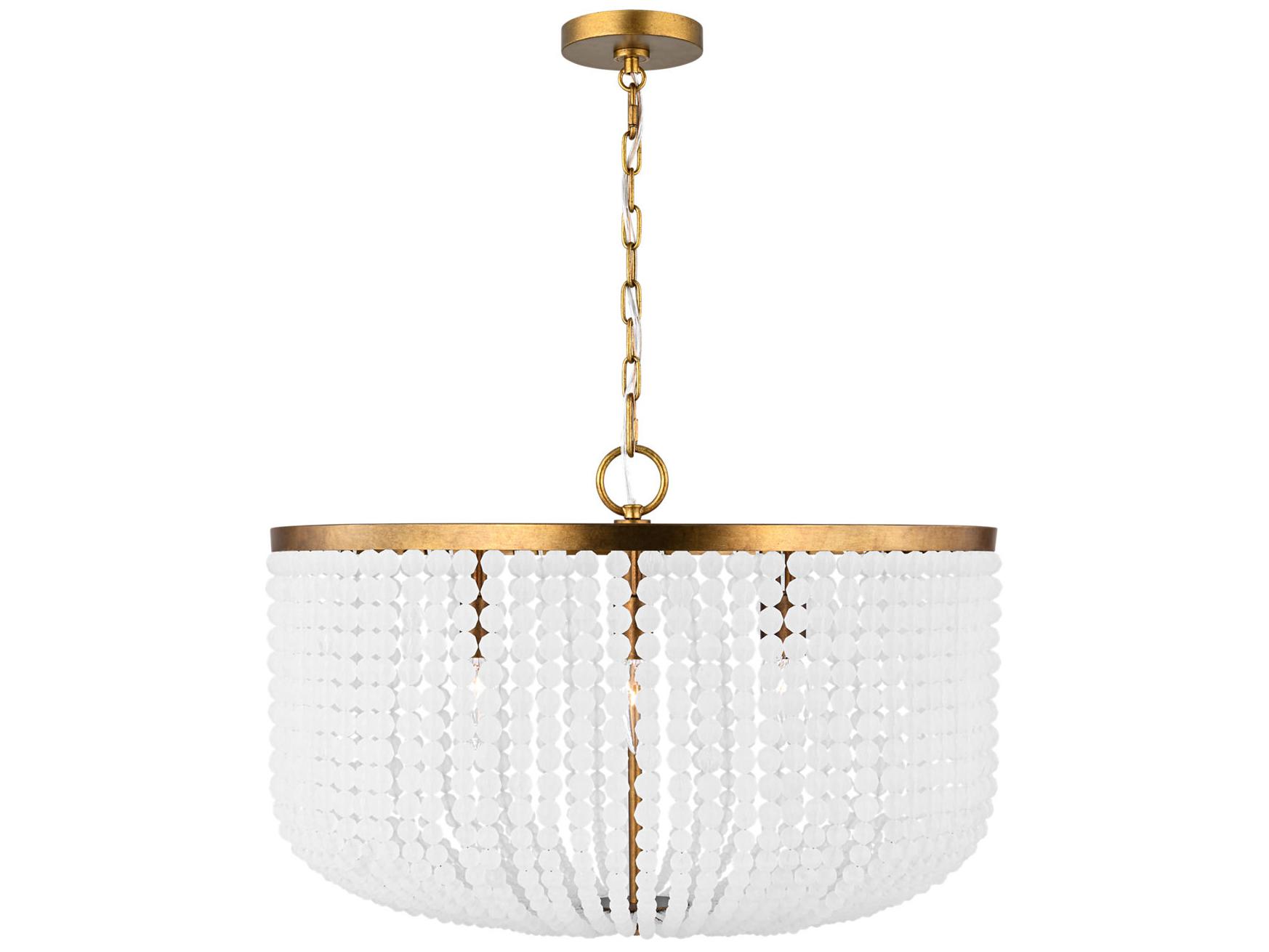 Visual Comfort Studio Bellecour 8-Light Vintage Gild Gold Candelabra Chandelier